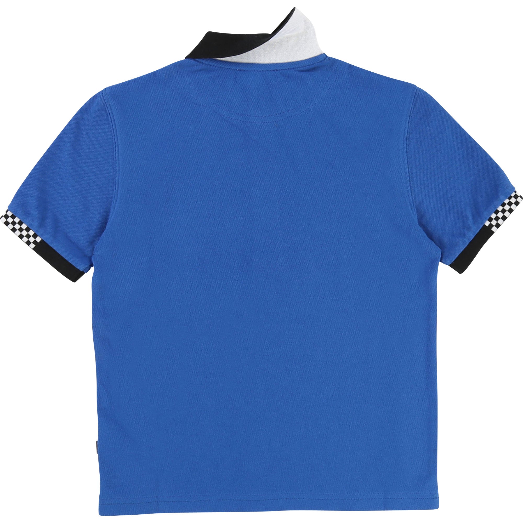 Boys Blue Cotton Polo Shirt