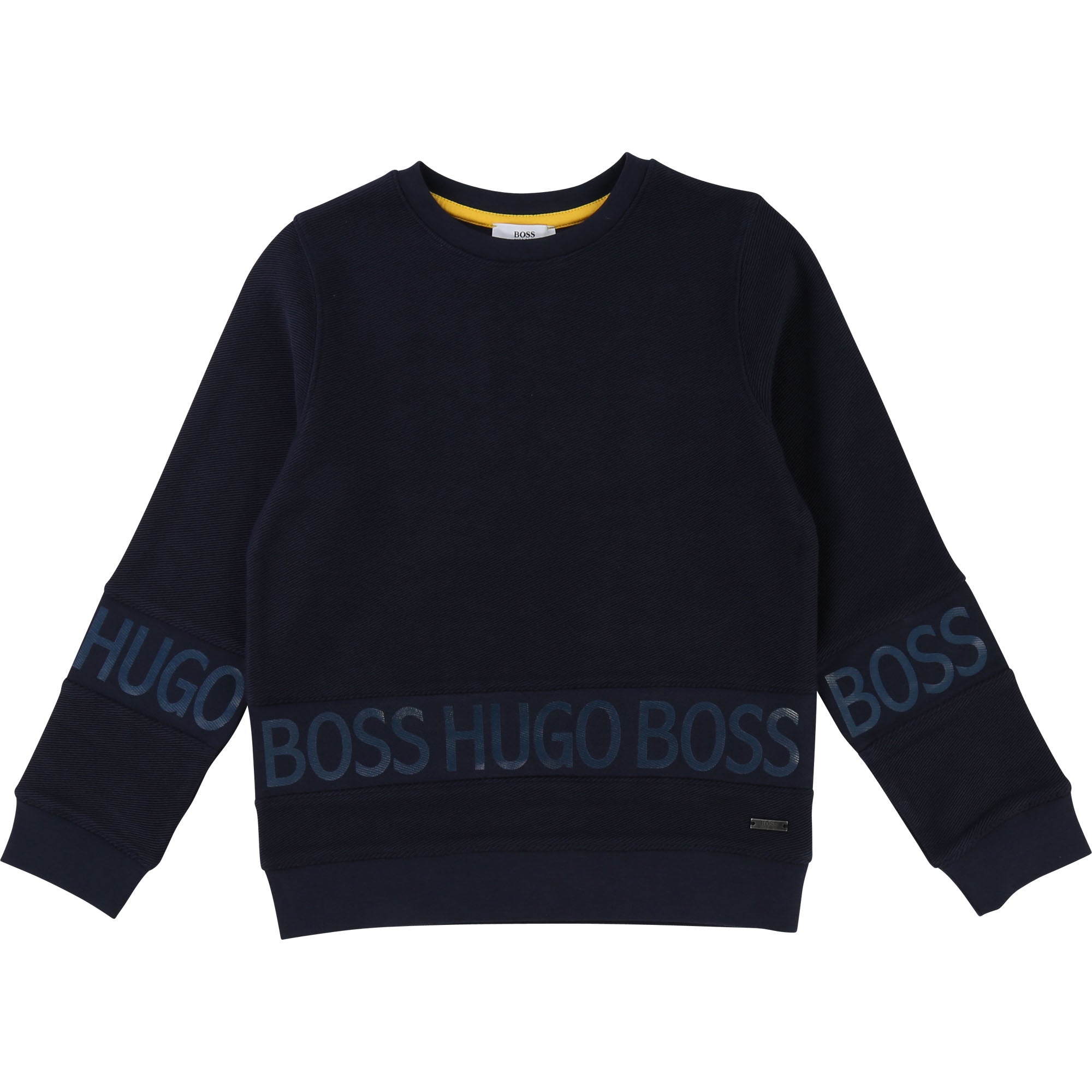 Boys Blue Cargo Logo Cotton Sweatshirt