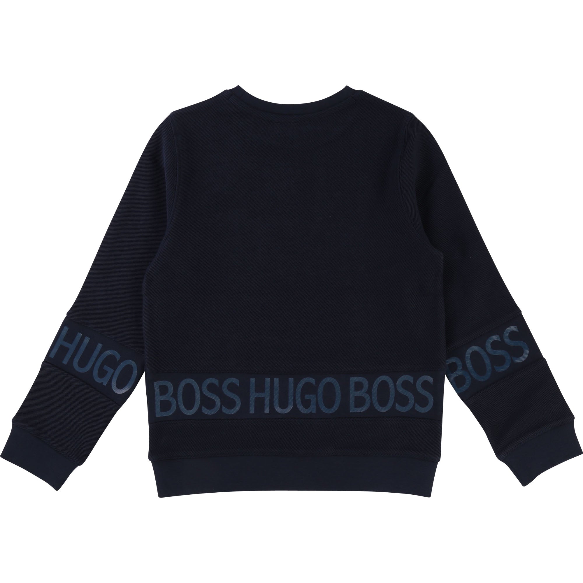 Boys Blue Cargo Logo Cotton Sweatshirt