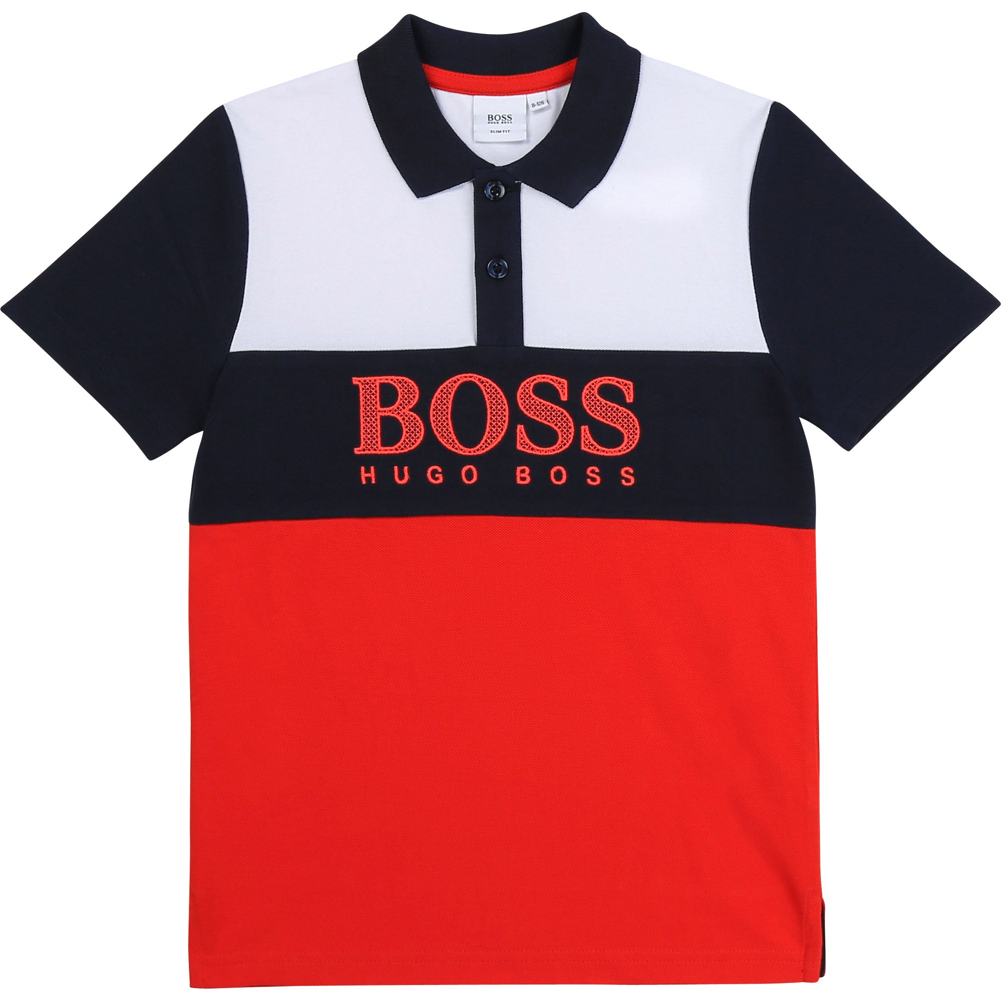 Boys Red Logo Polo Shirt