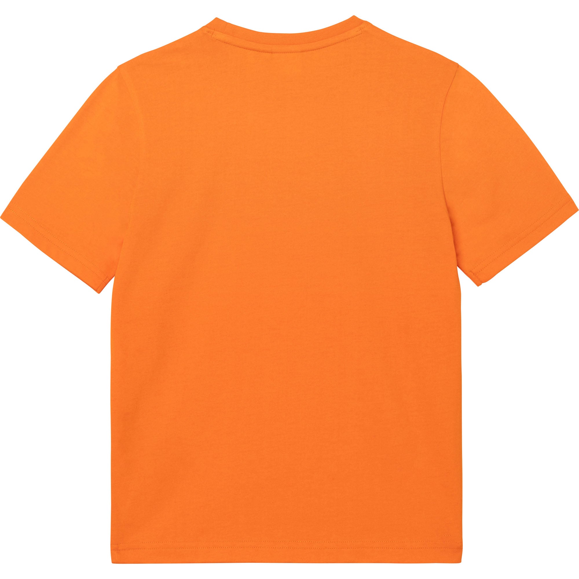 Boys Orange Logo Cotton T-Shirt