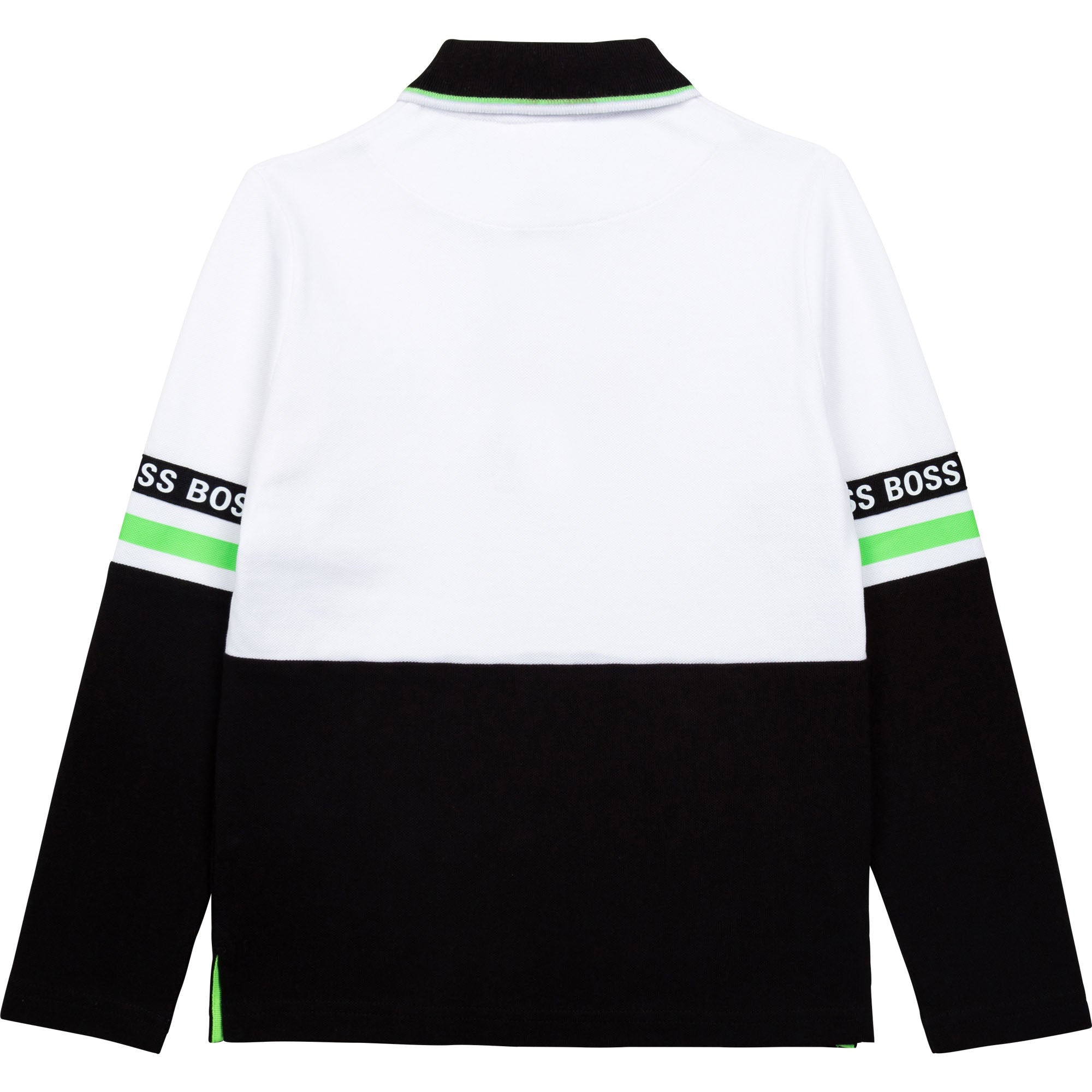 Boys White Logo Cotton Polo Shirt