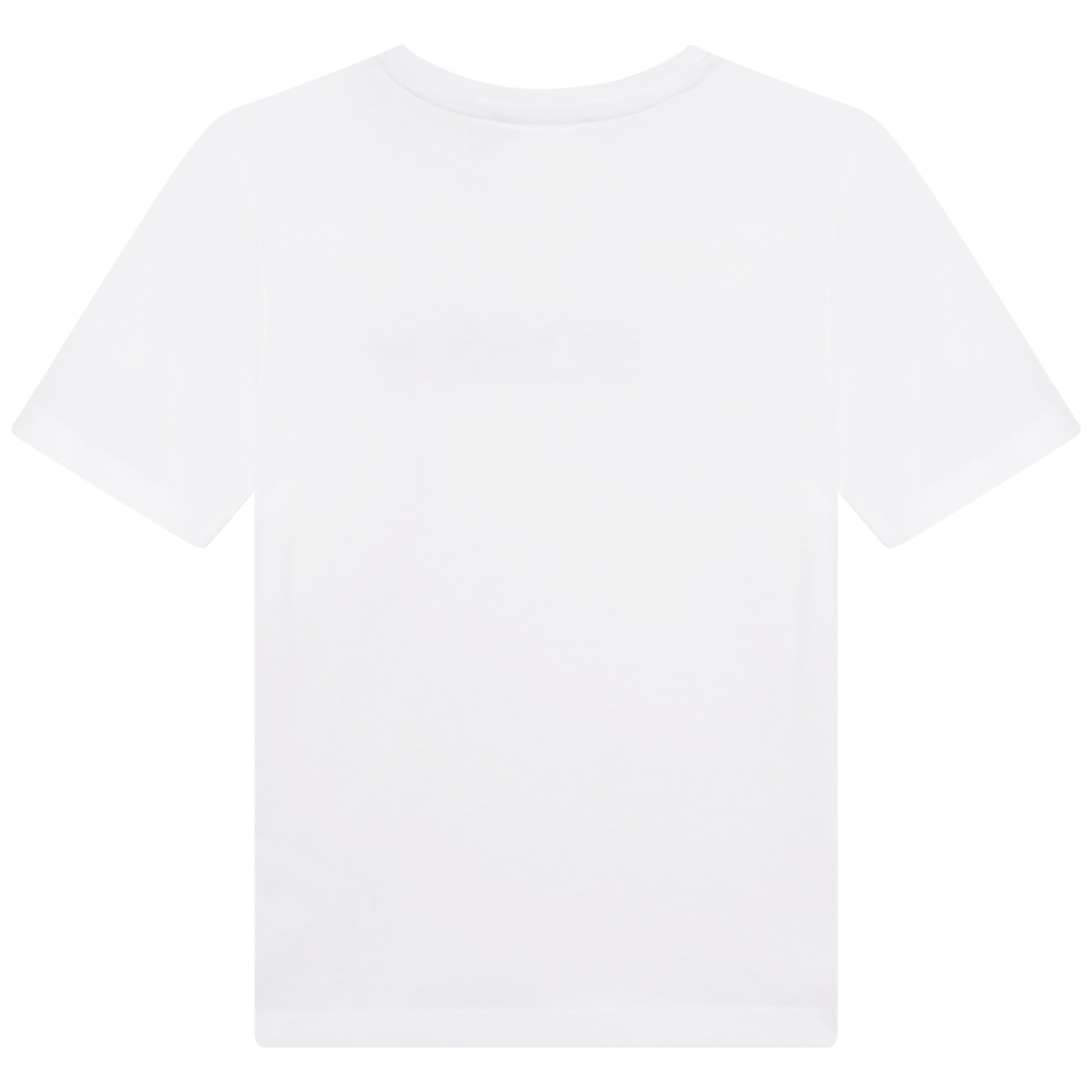 Boys & Girls White Cotton T-Shirt