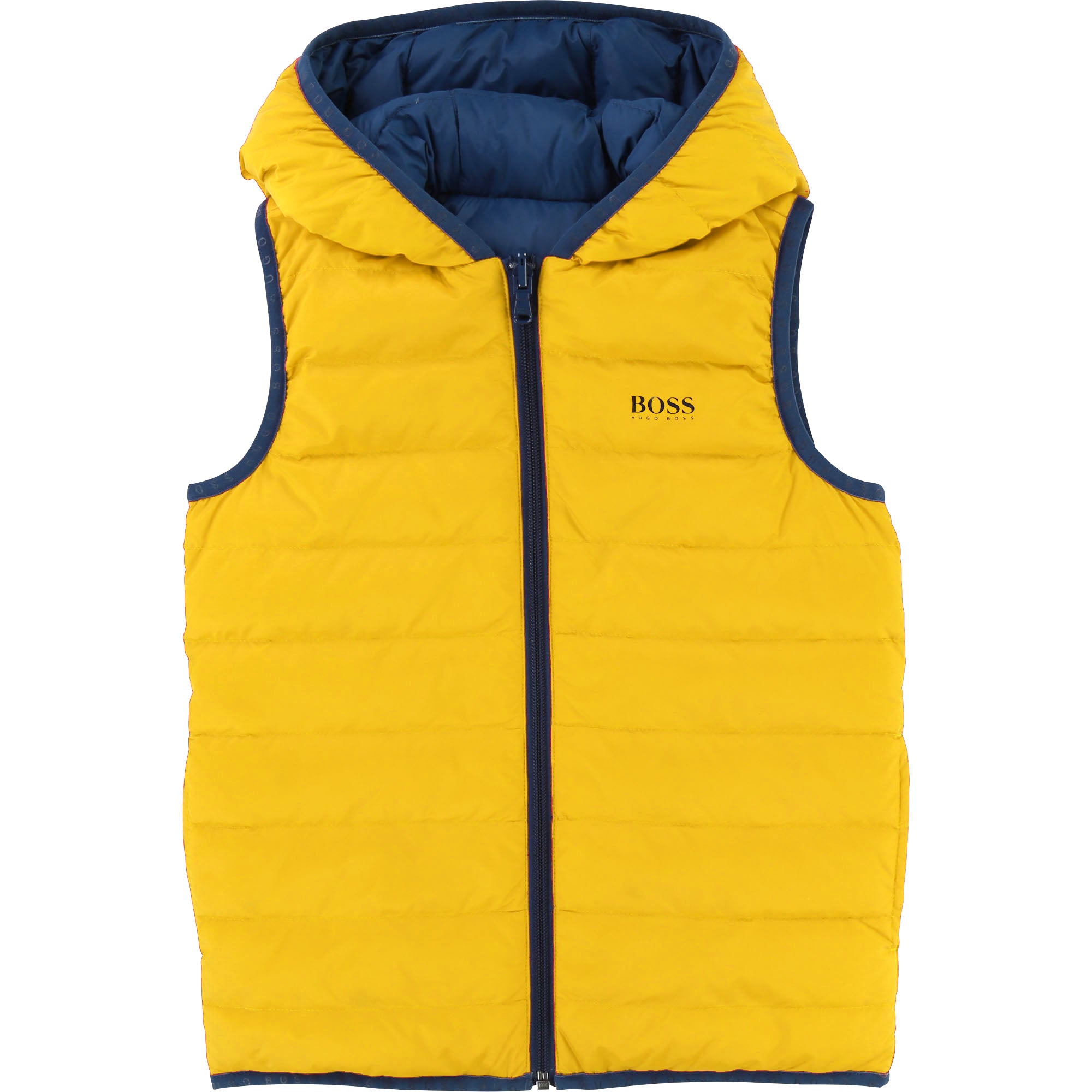 Boys Yellow & Blue Reversibie Vest