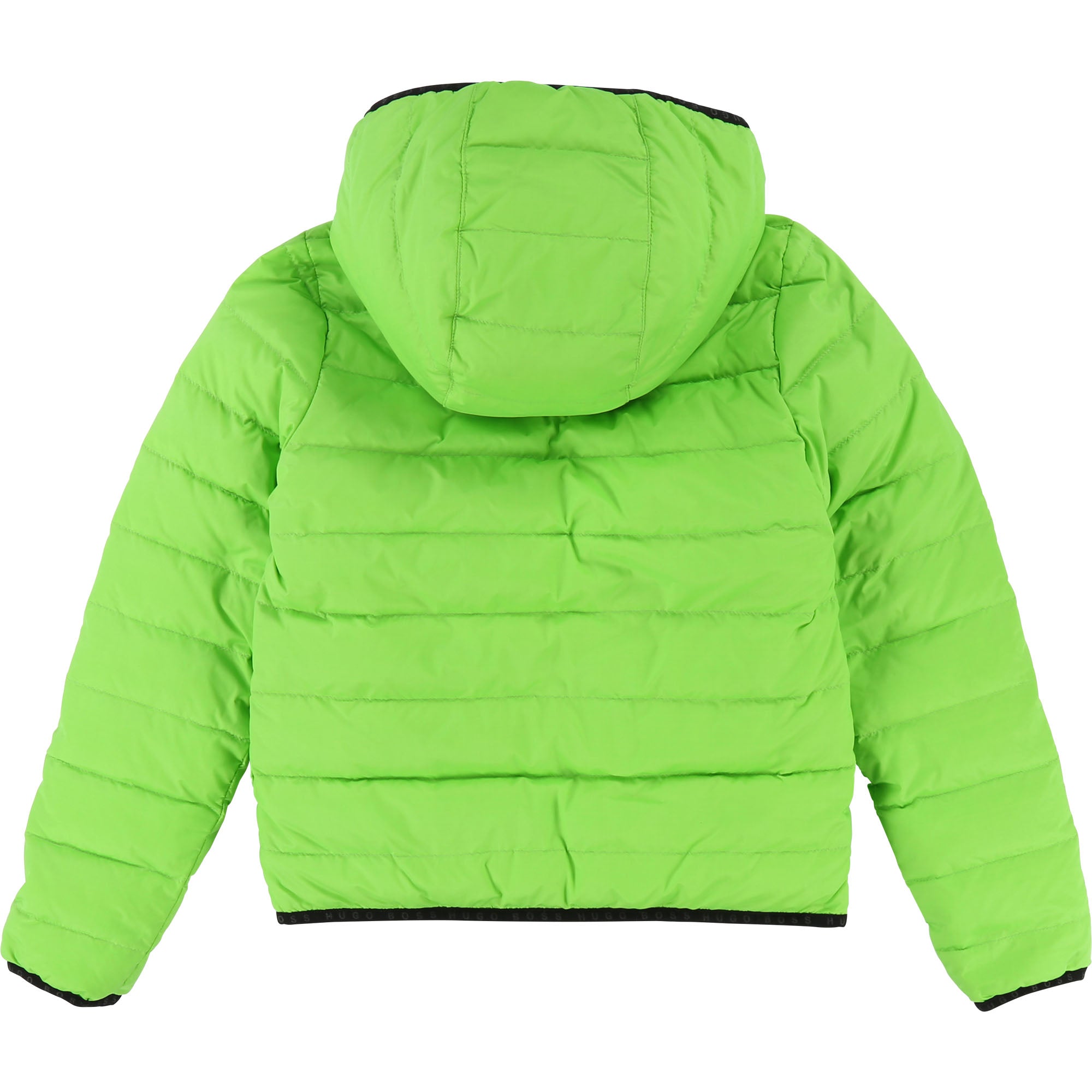 Boys Green & Black Reversibie Coat