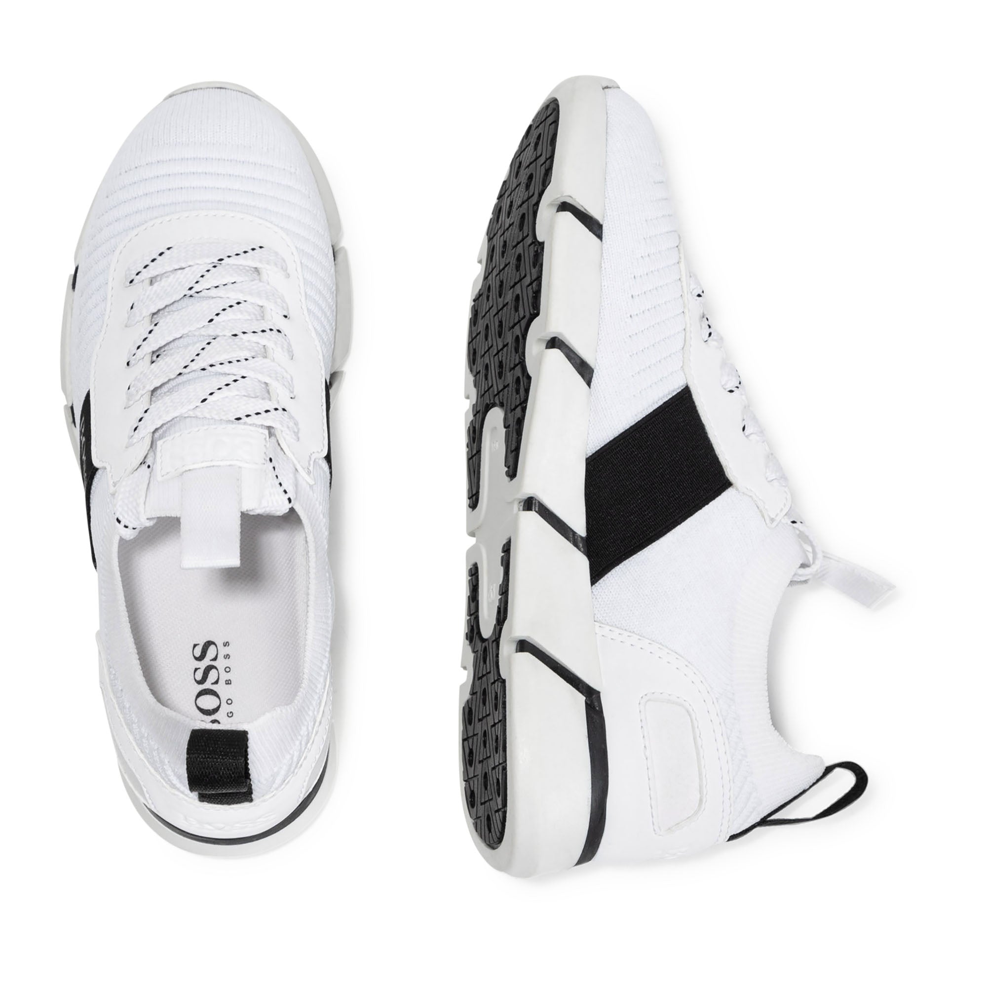 Boys White Logo Shoes