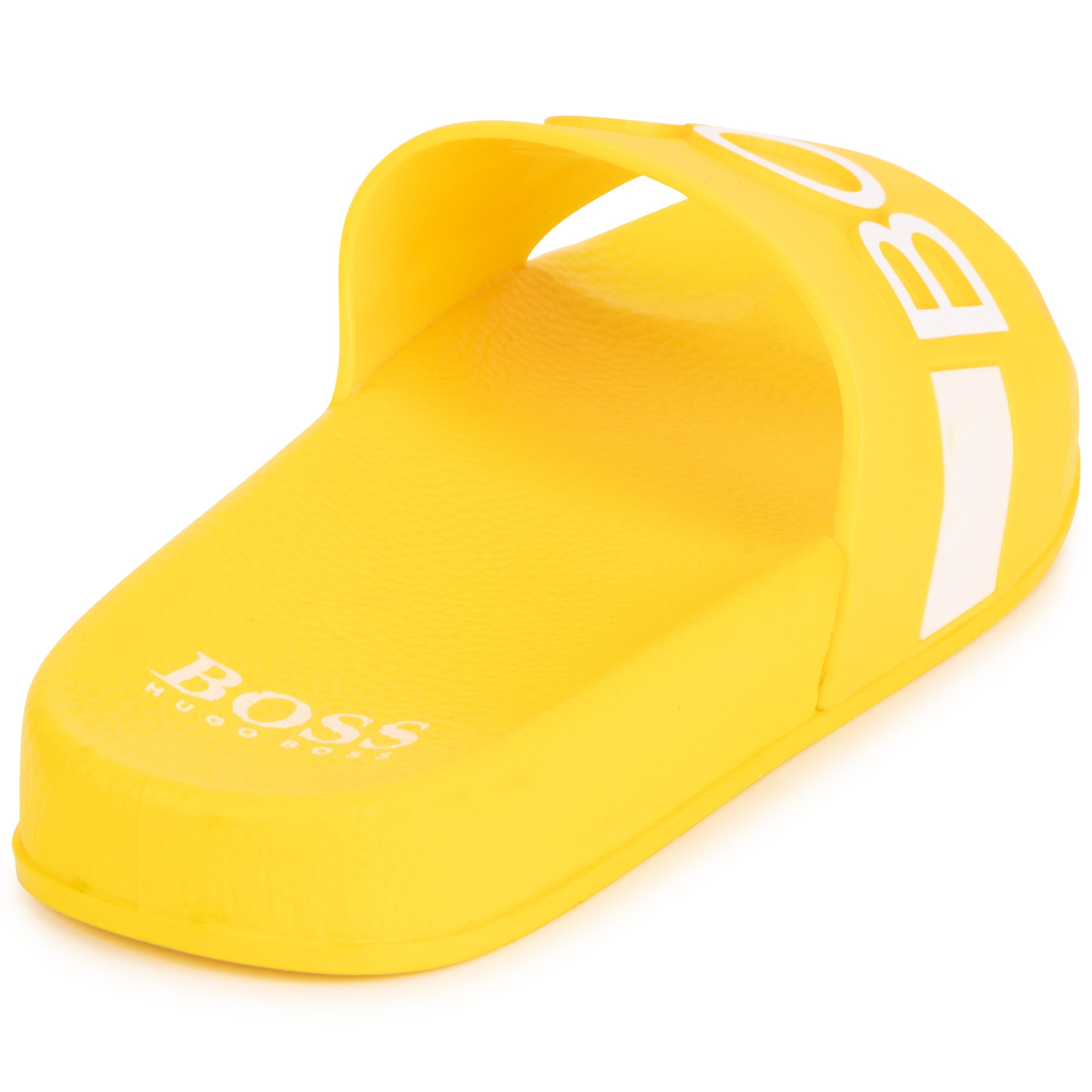 Boys & Girls Yellow Logo Slippers