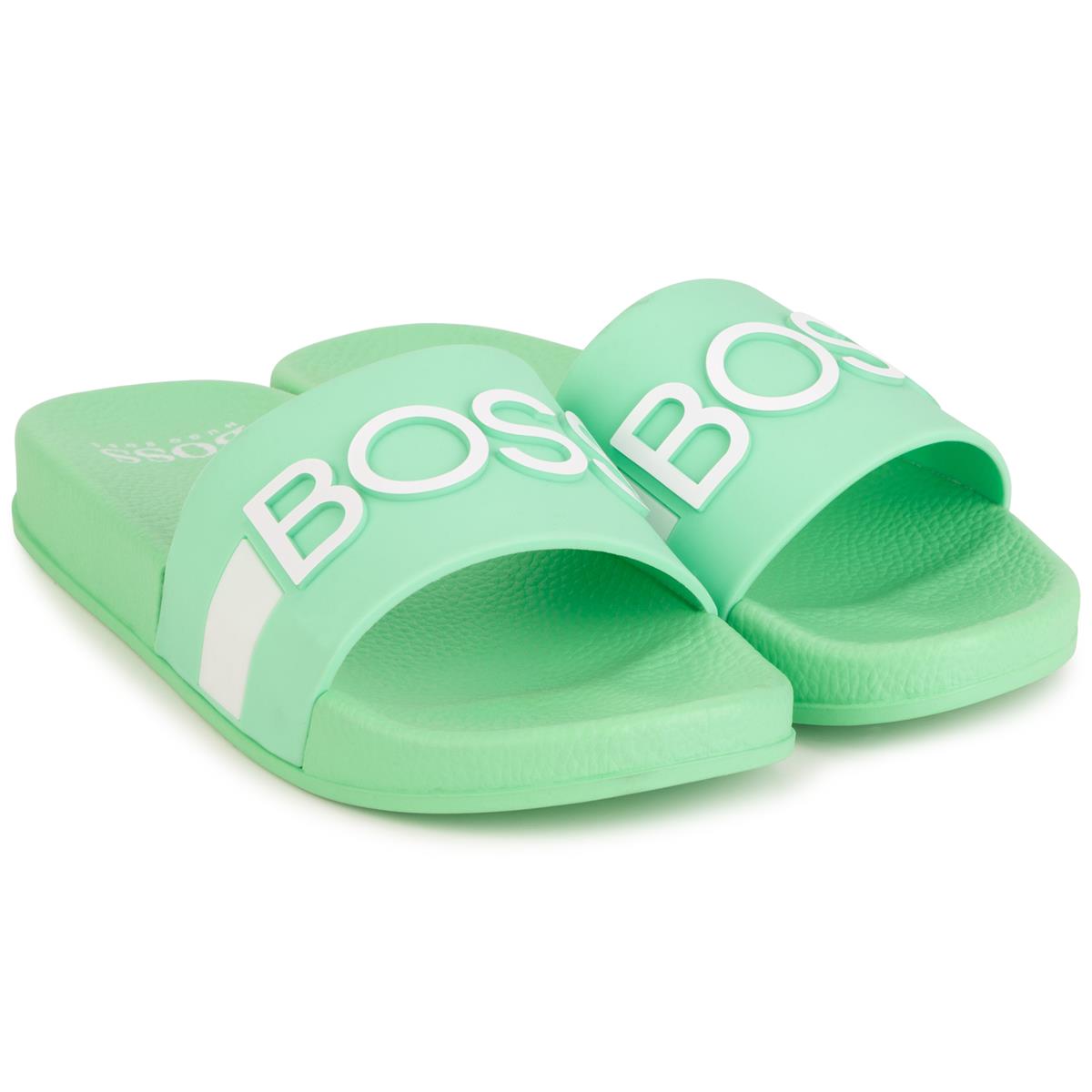 Boys & Girls Green Logo Sliders