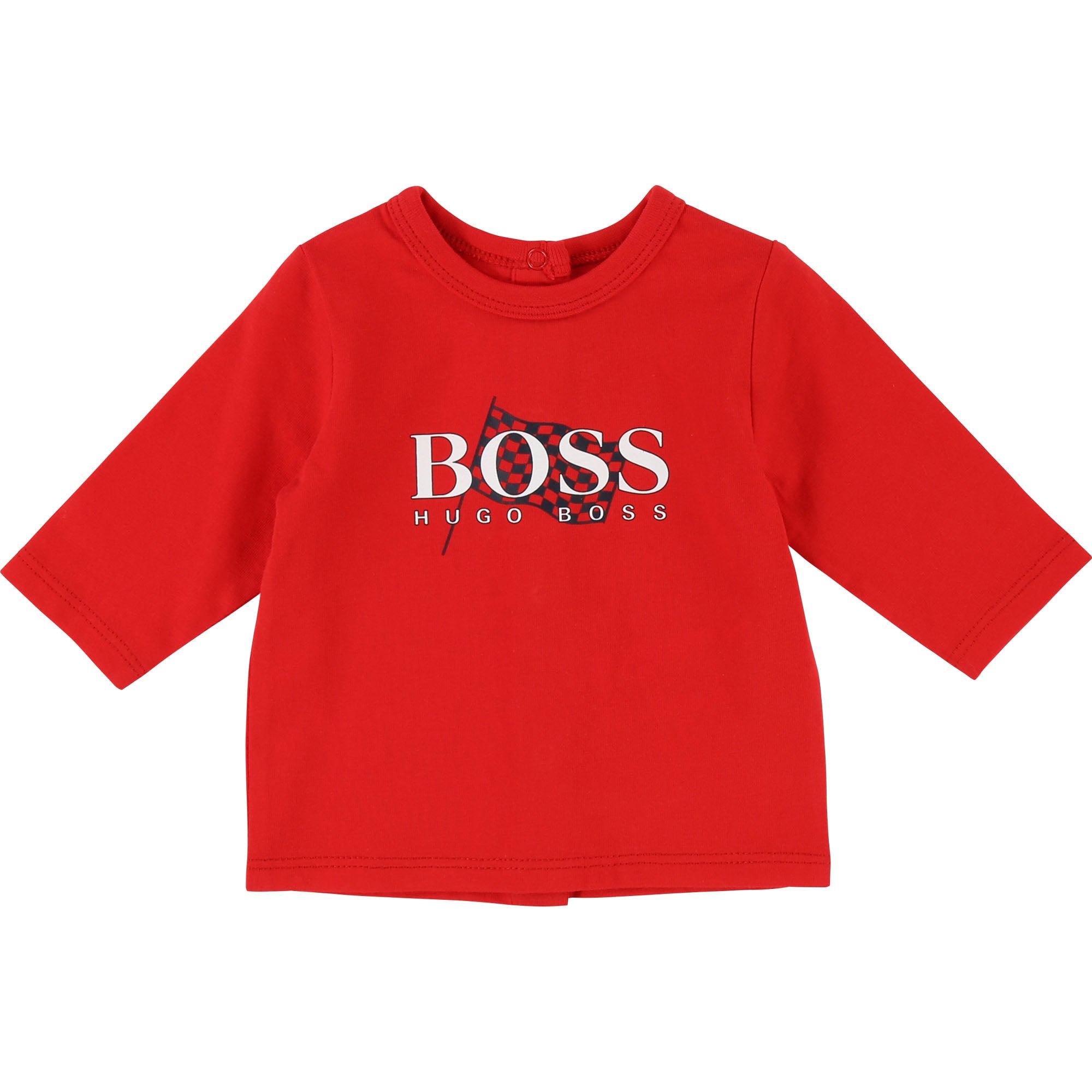 Baby Boys Pop Red Logo Cotton T-shirt