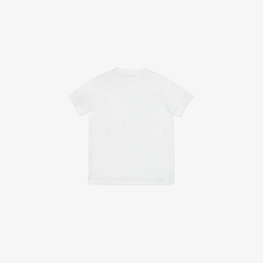 Boys & Girls White Cotton T-Shirt