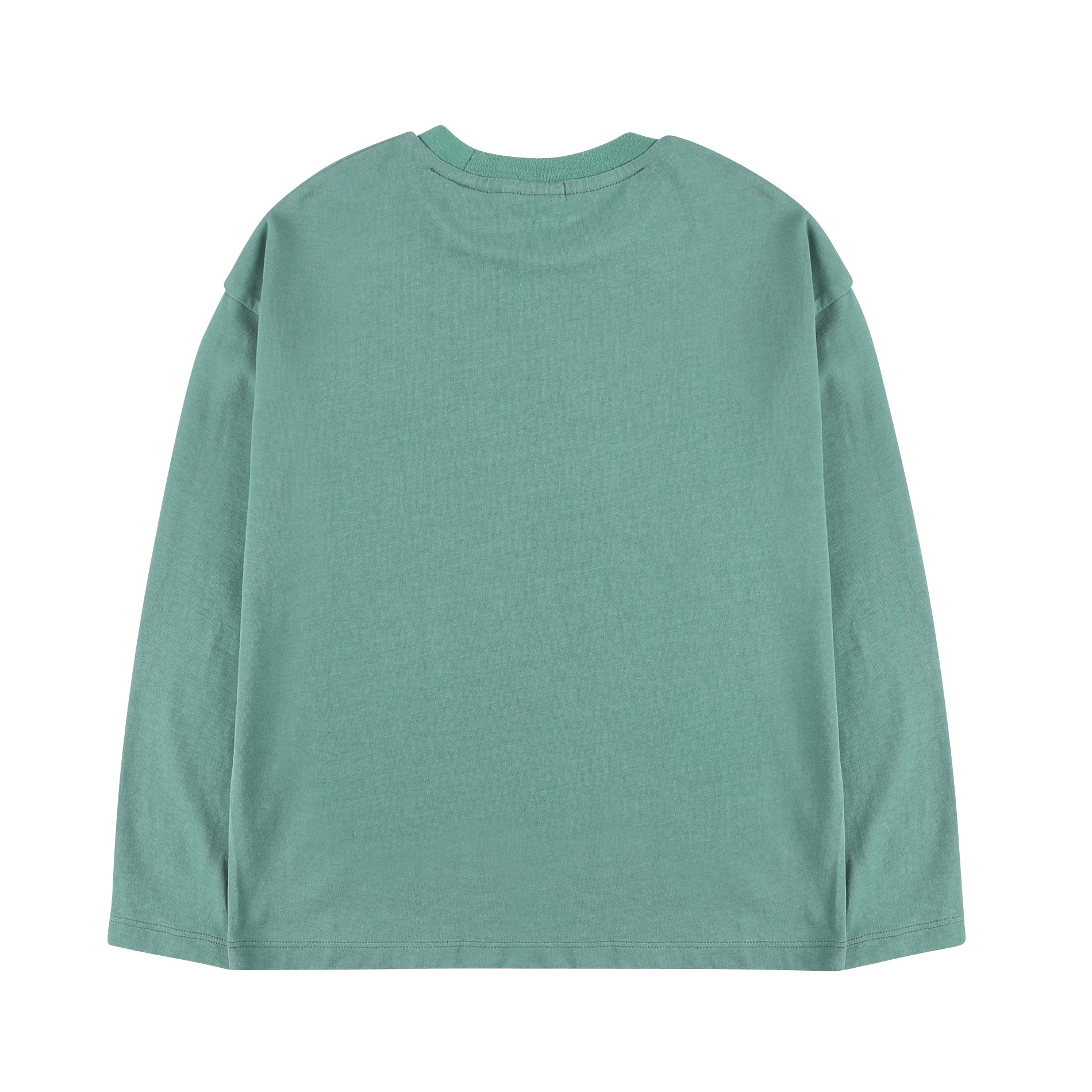 Boys & Girls Green Printed Cotton T-Shirt