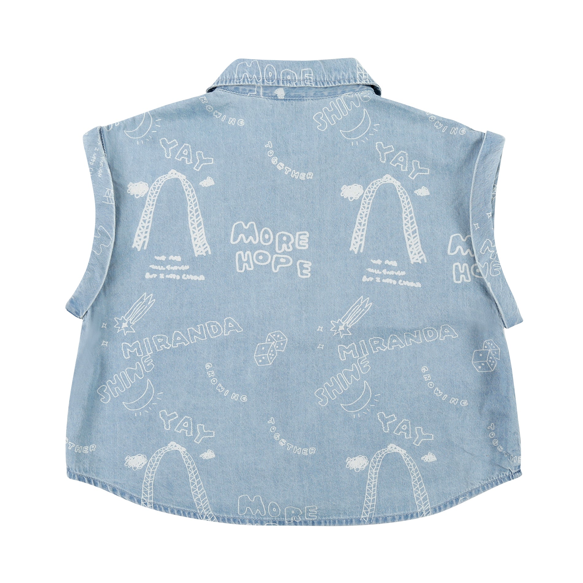 Boys & Girls Blue Denim Vest