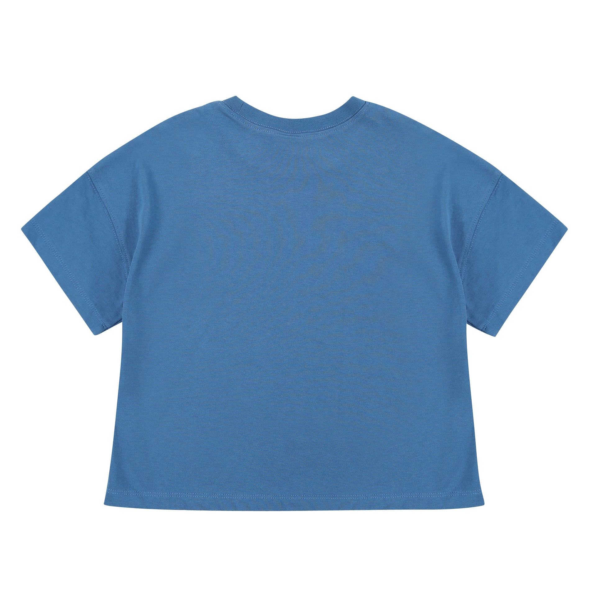 Boys & Girls Blue Cotton T-Shirt