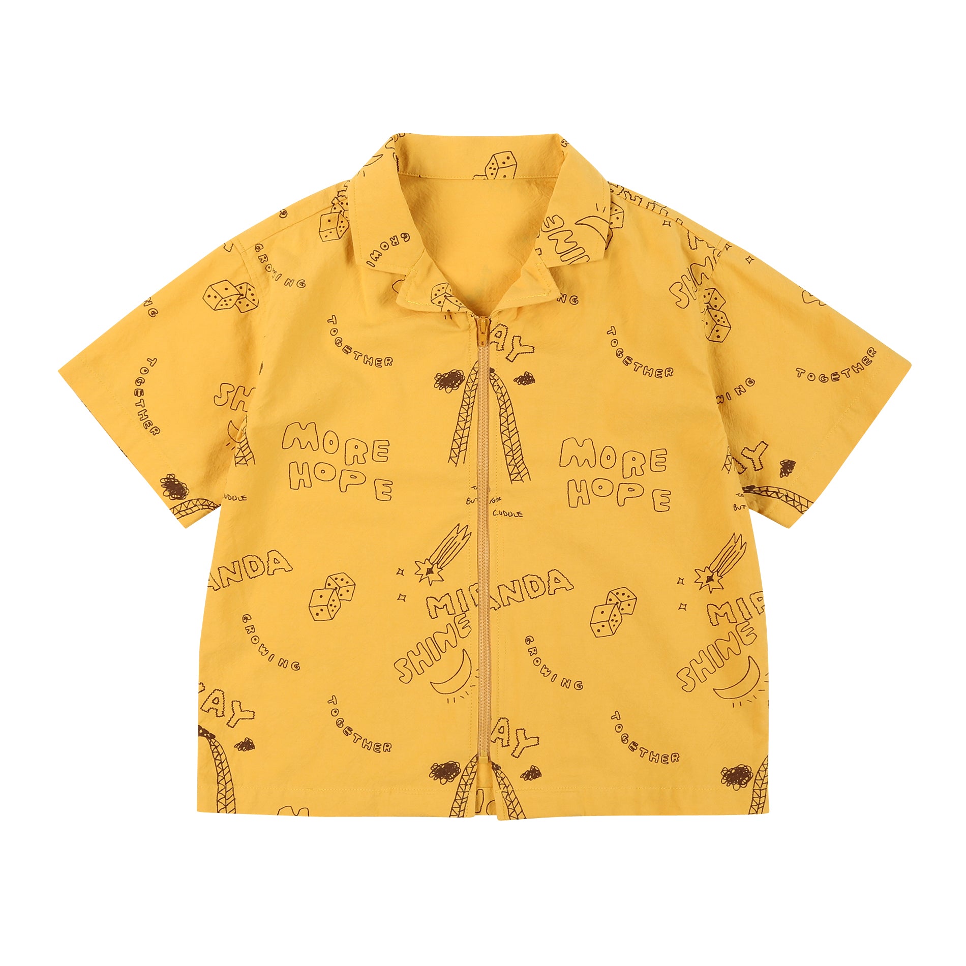 Boys Yellow Cotton Polo Shirt