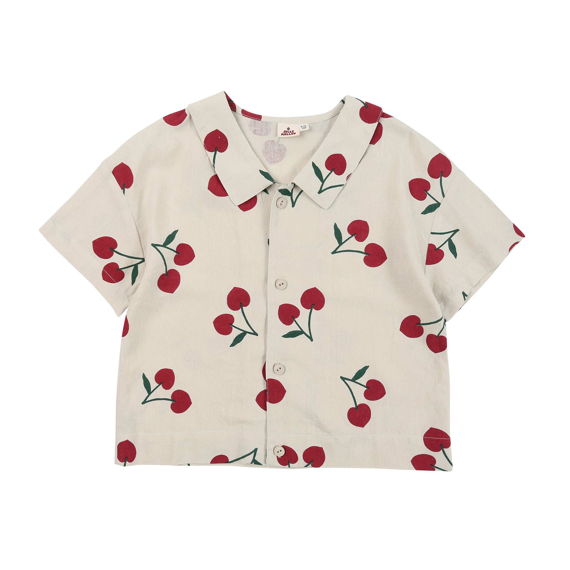 Boys & Girls Cream Cotton Shirt