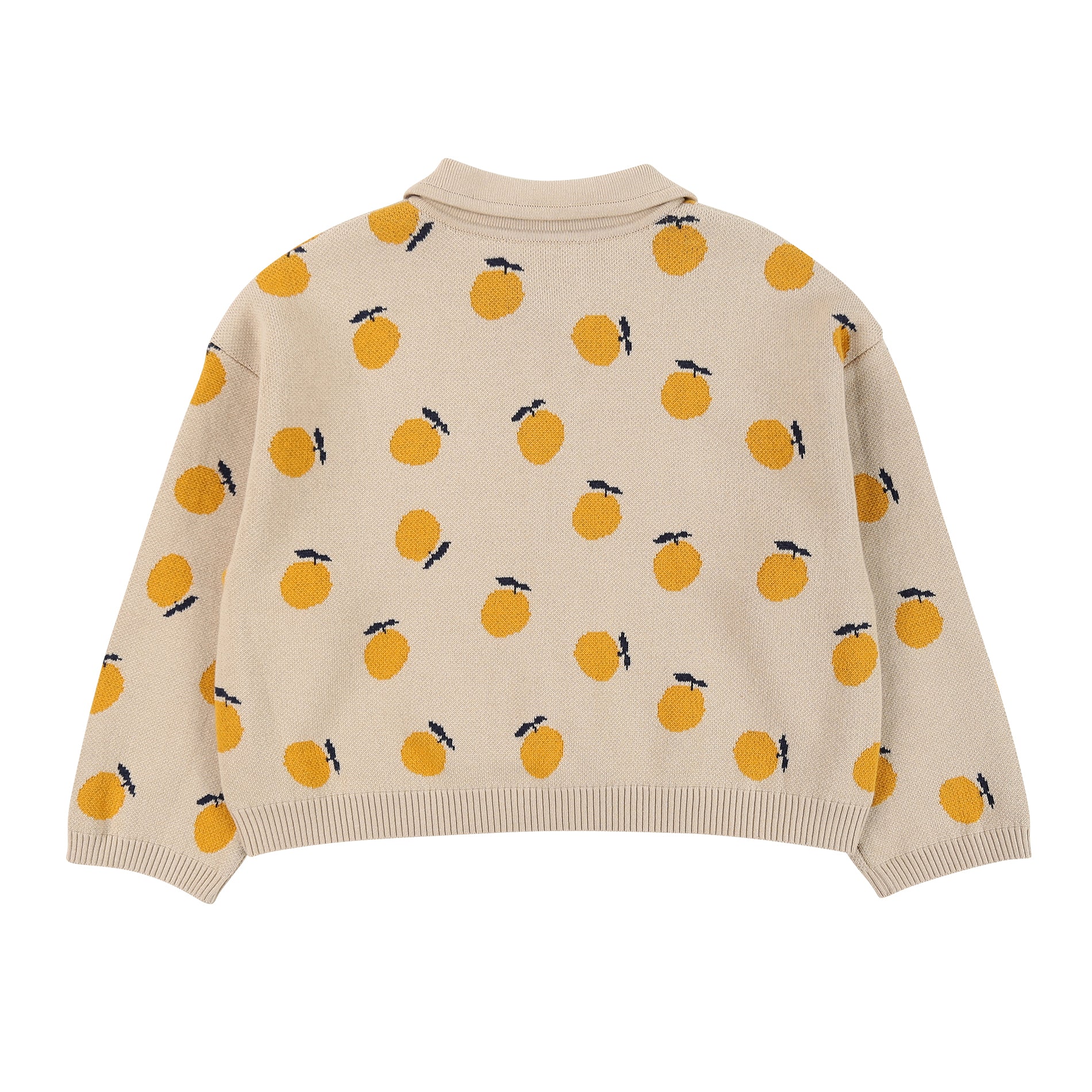 Boys & Girls Beige Orange Cardigan