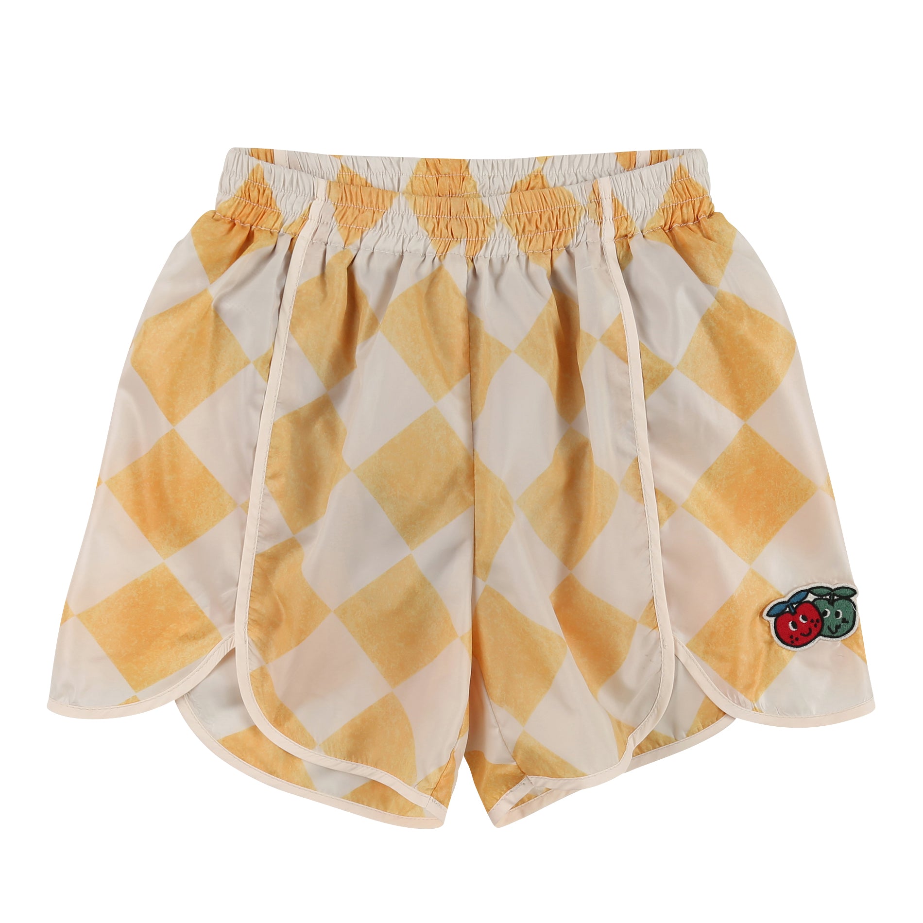 Boys & Girls Yellow Check Shorts