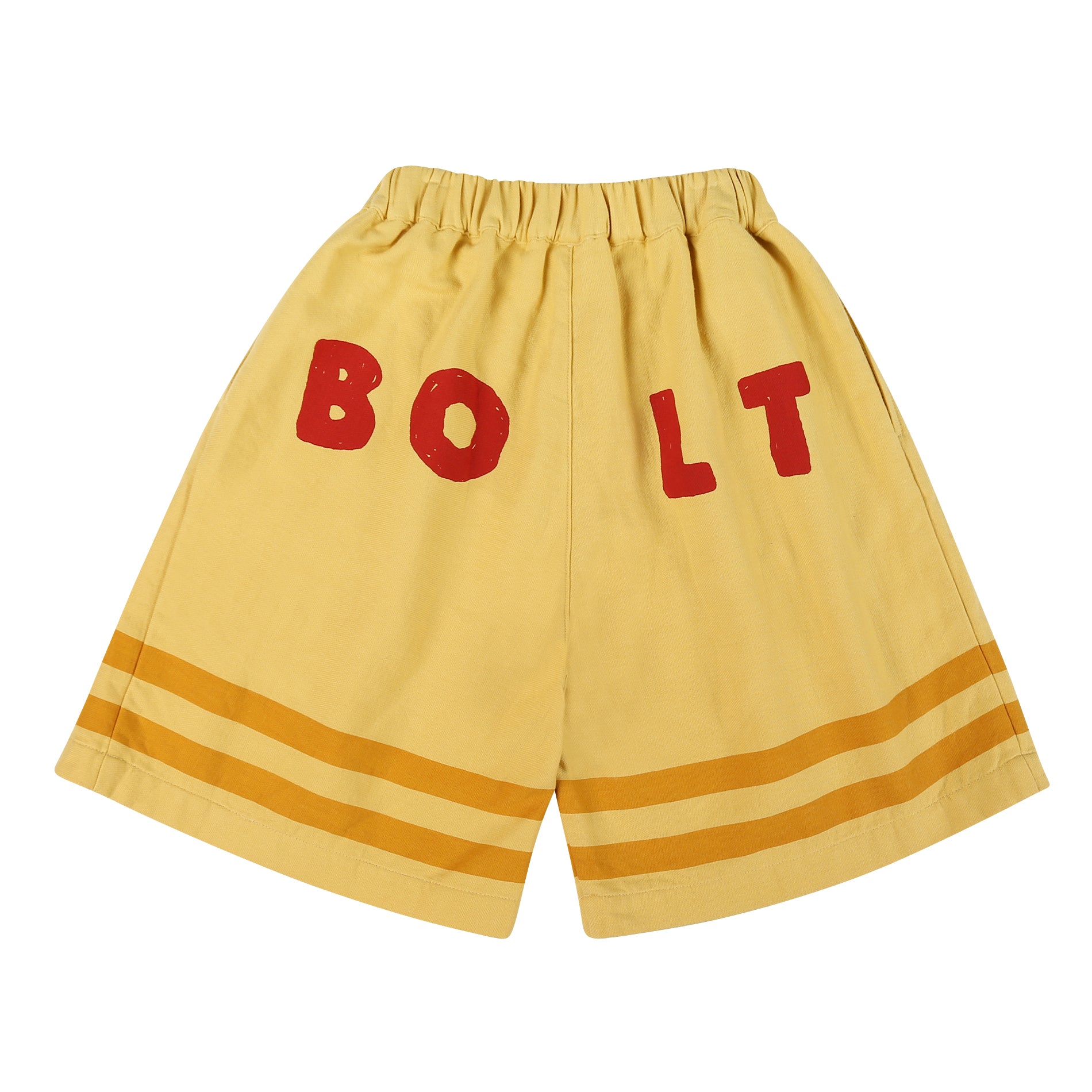 Boys & Girls Yellow Cotton Shorts