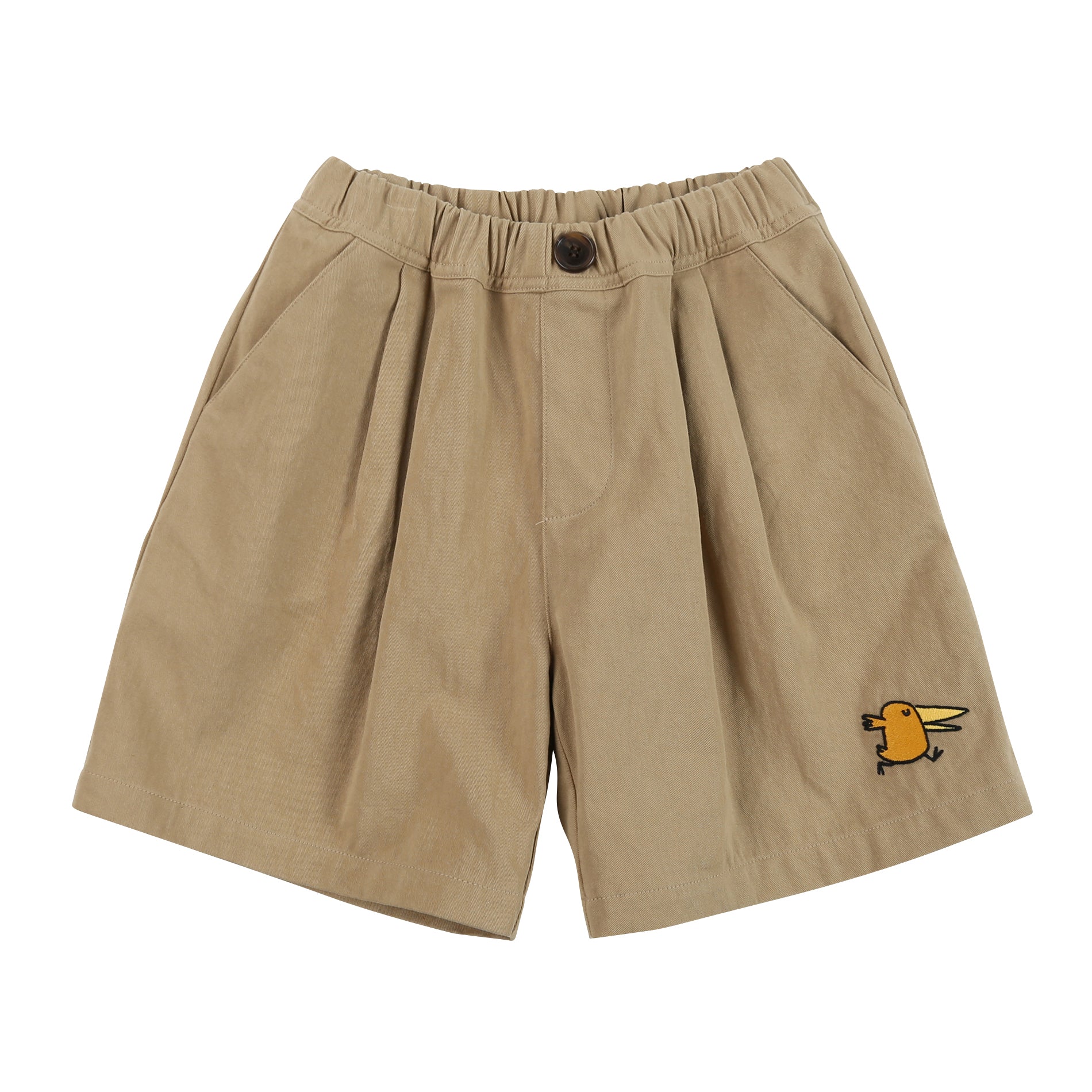 Boys & Girls Beige Cotton Shorts