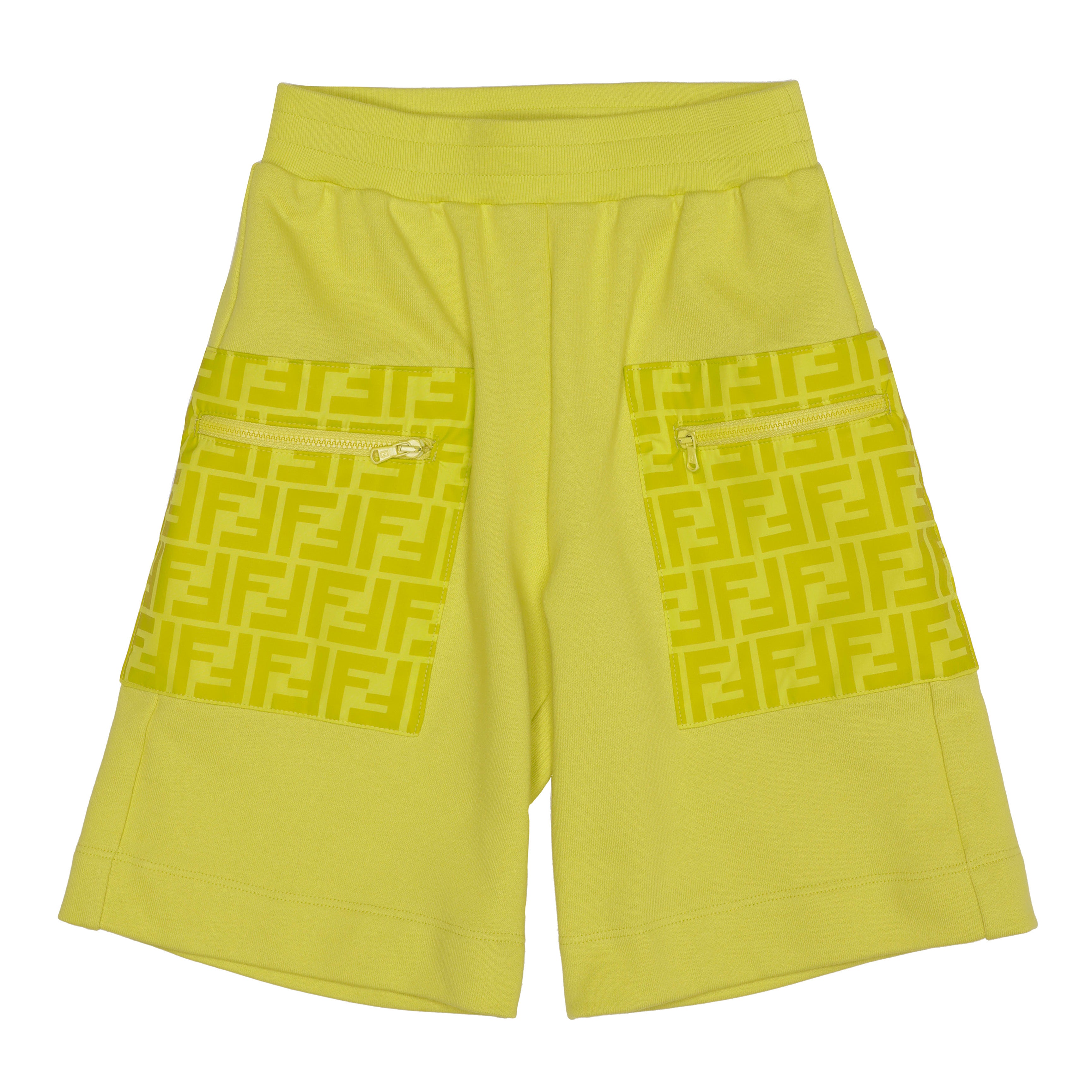 Boys & Girls Yellow Cotton Shorts