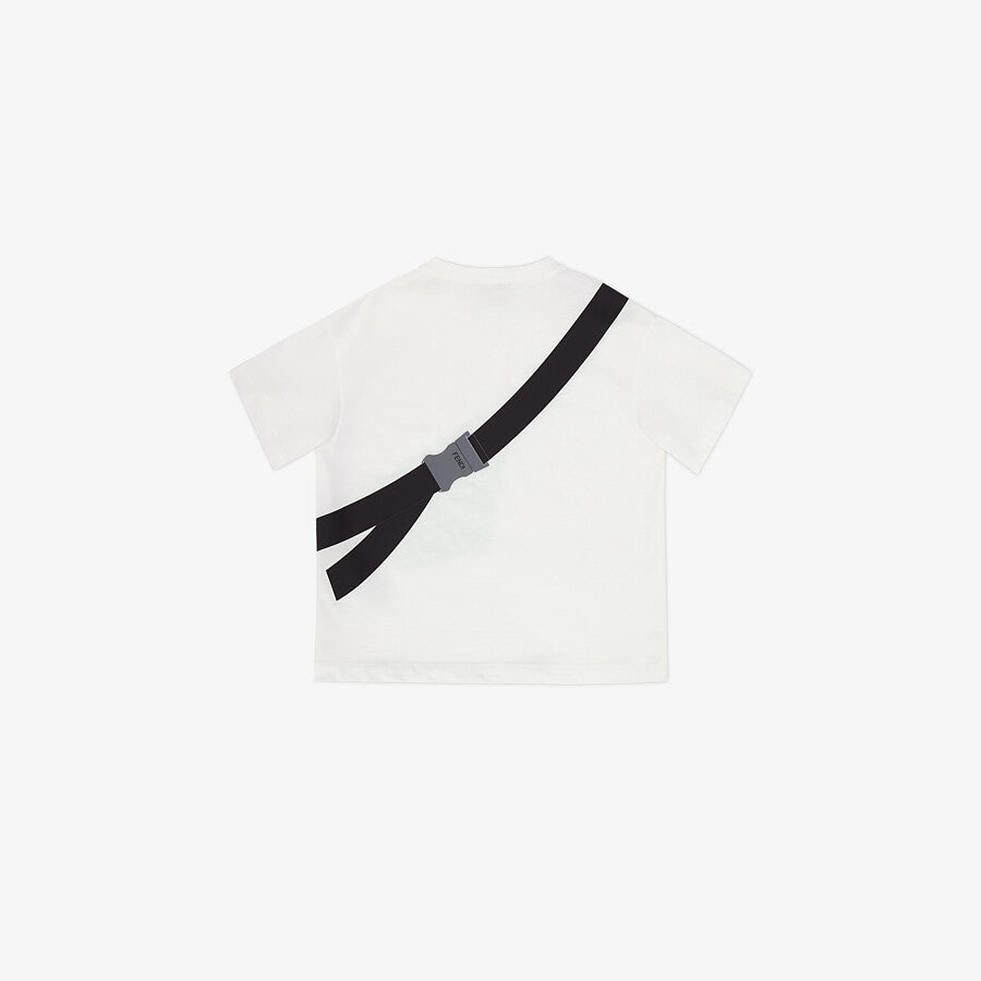 Boys & Girls White Cotton T-Shirt