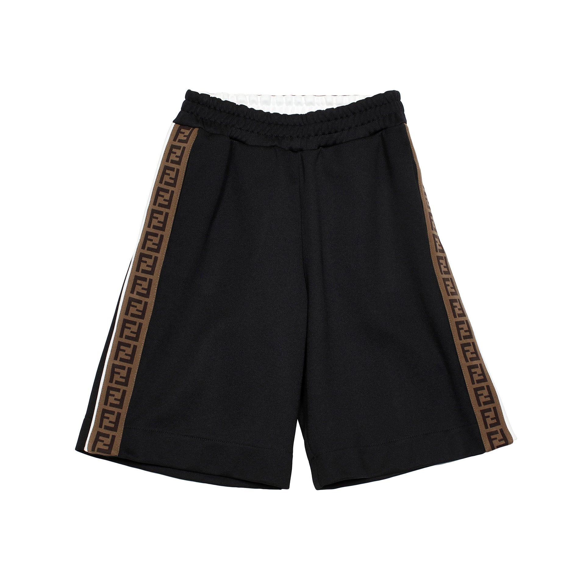 Boys & Girls Black FF Logo Shorts