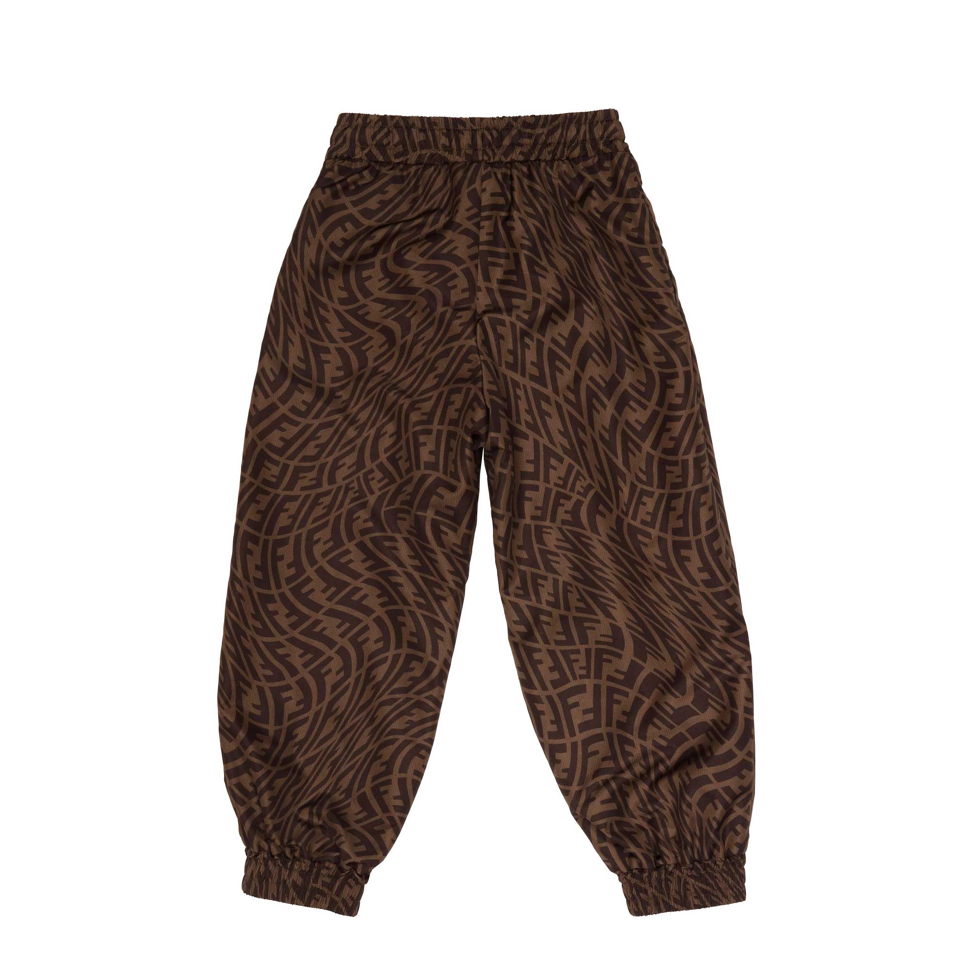 Boys & Girls Brown Logo Trousers