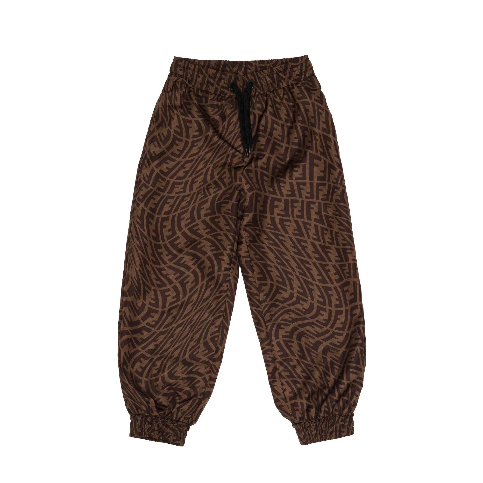 Boys & Girls Brown Logo Trousers