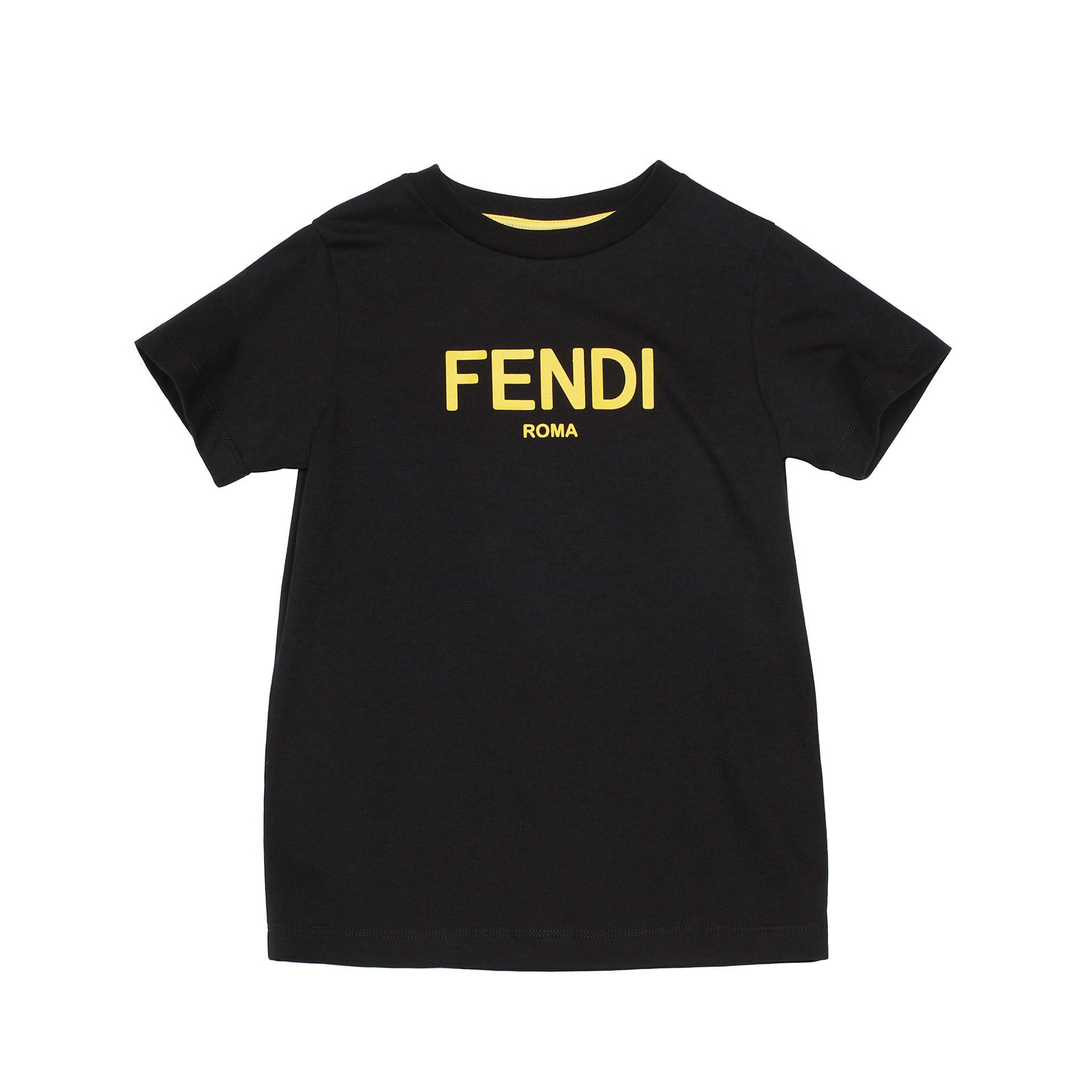 Boys & Girls Black Cotton T-Shirt