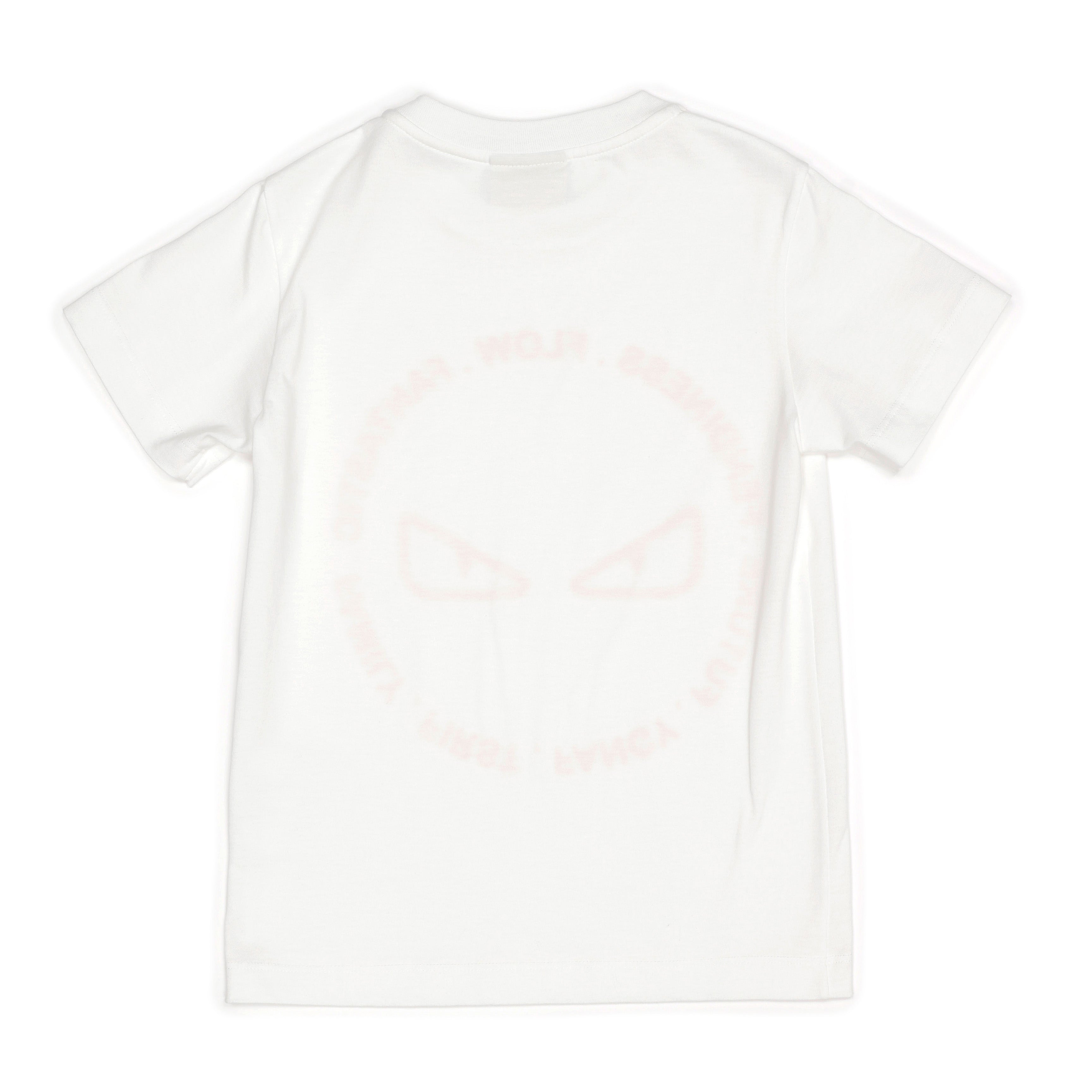 Boys & Girls White Cotton T-Shirt