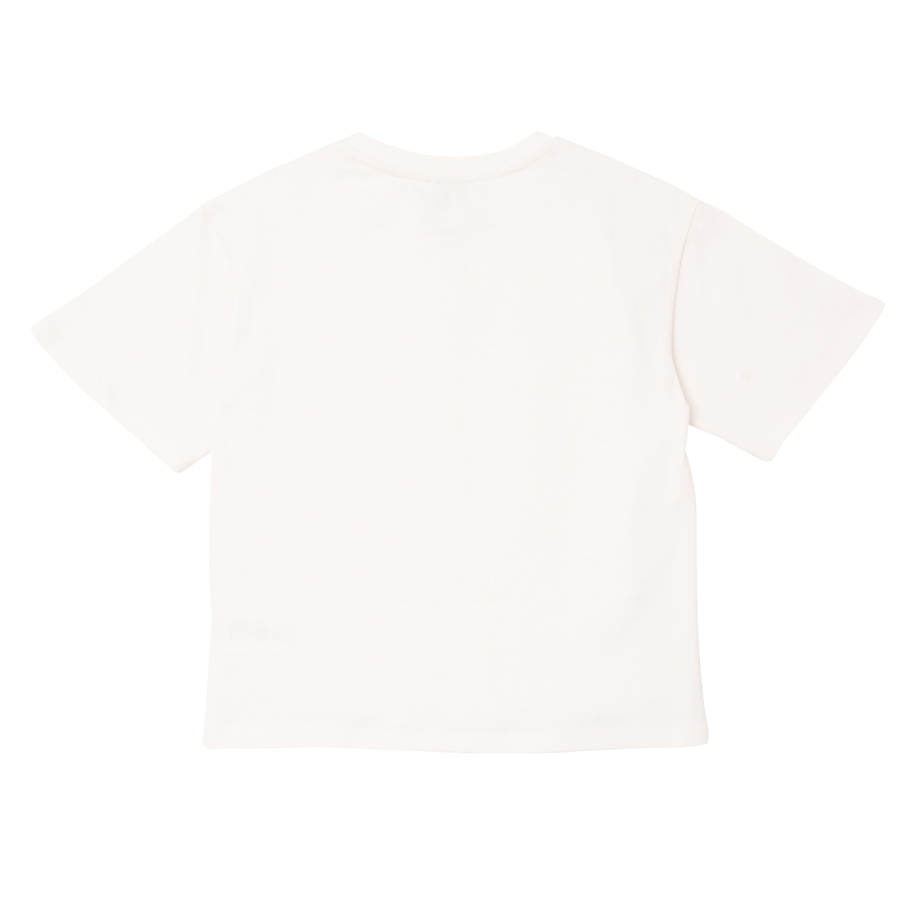 Boys & Girls White Cotton T-Shirts