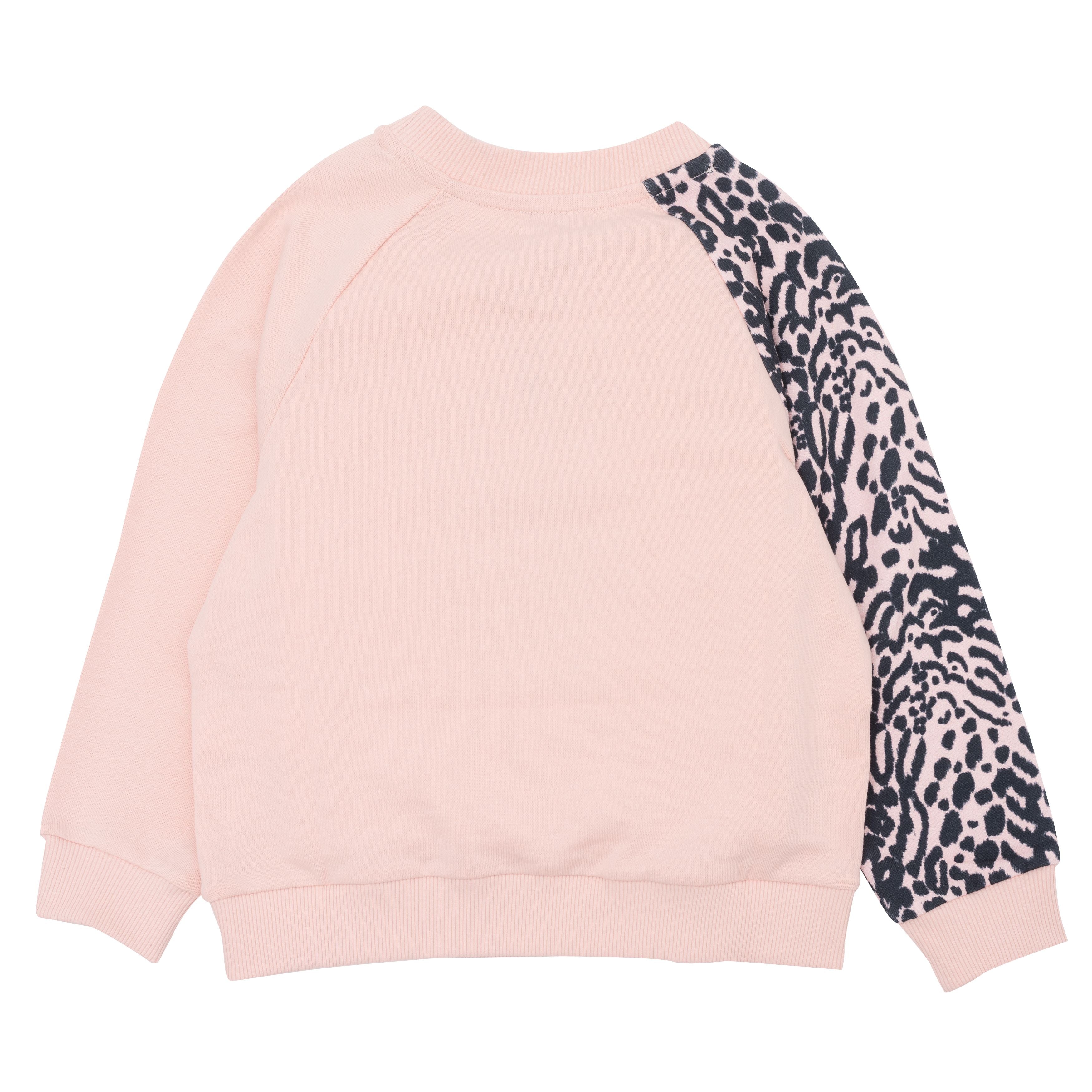 Boys & Girls Pink Tiger Cotton Sweatshirt