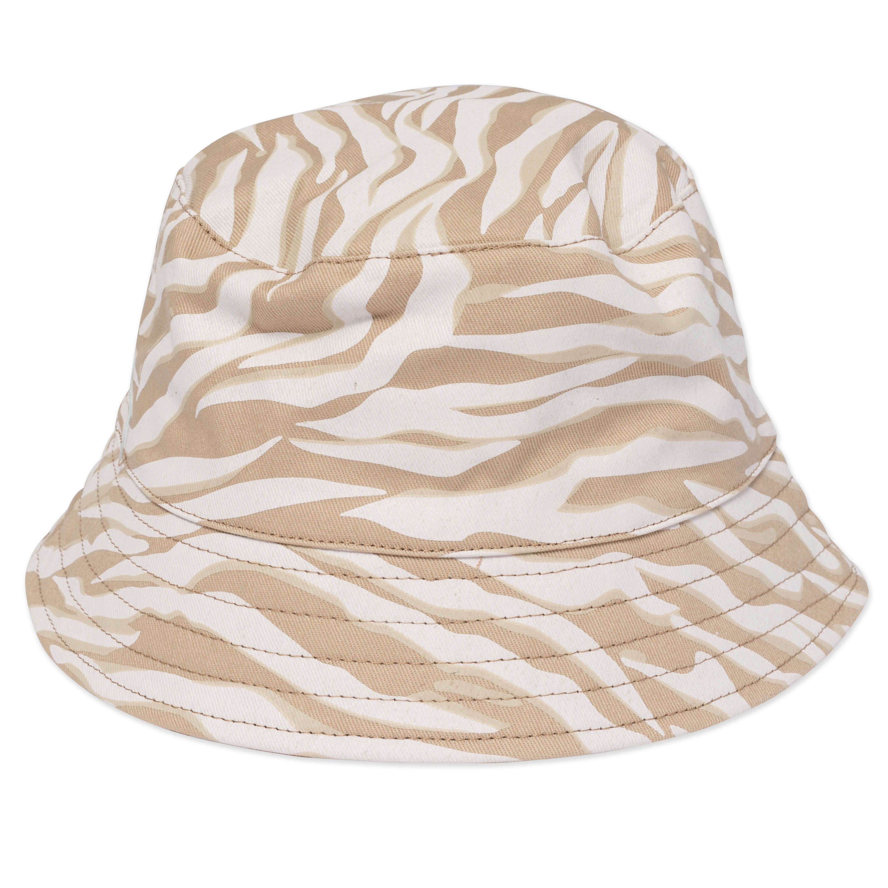 Boys Beige Logo Cotton Hat