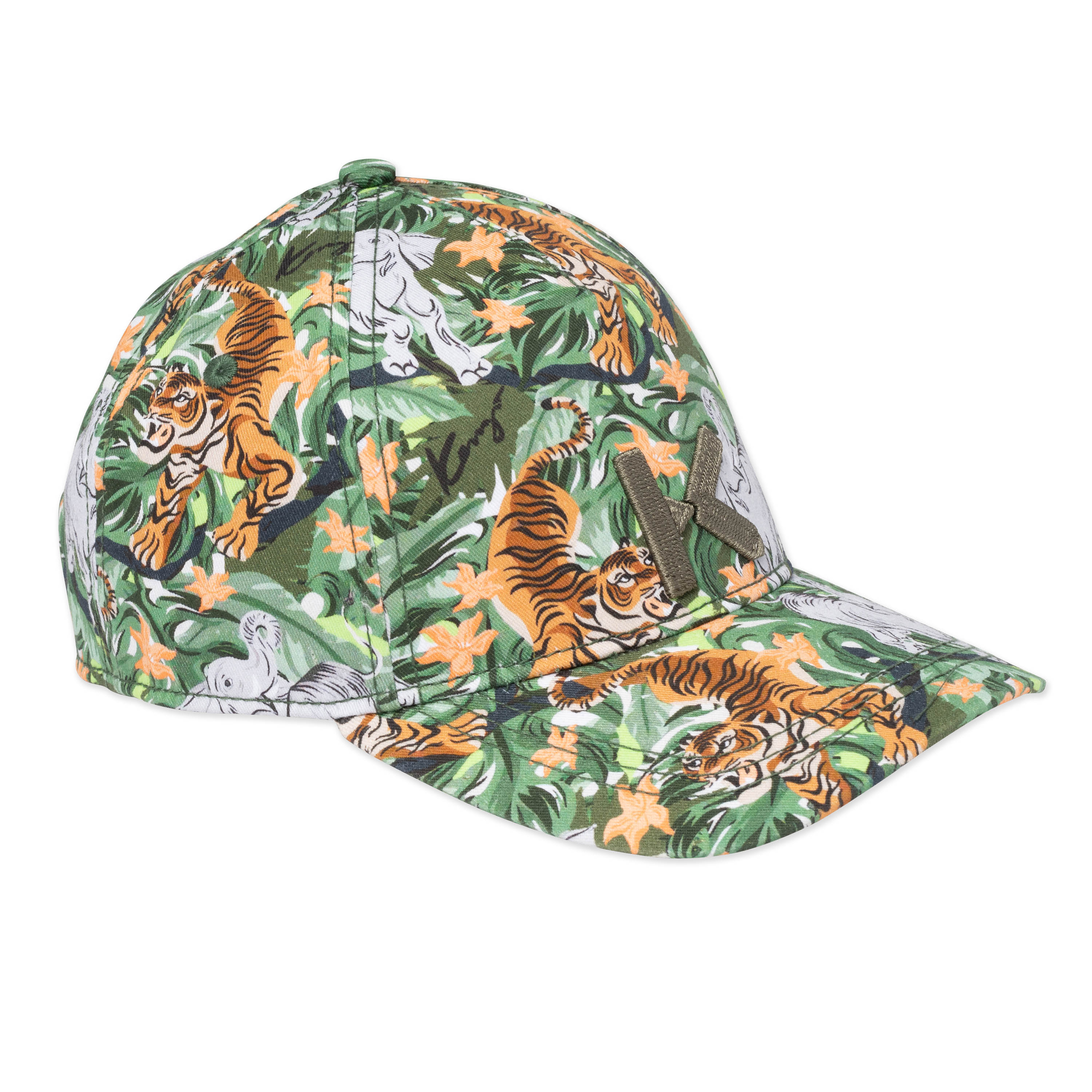 Boys Green Printing Cotton Cap