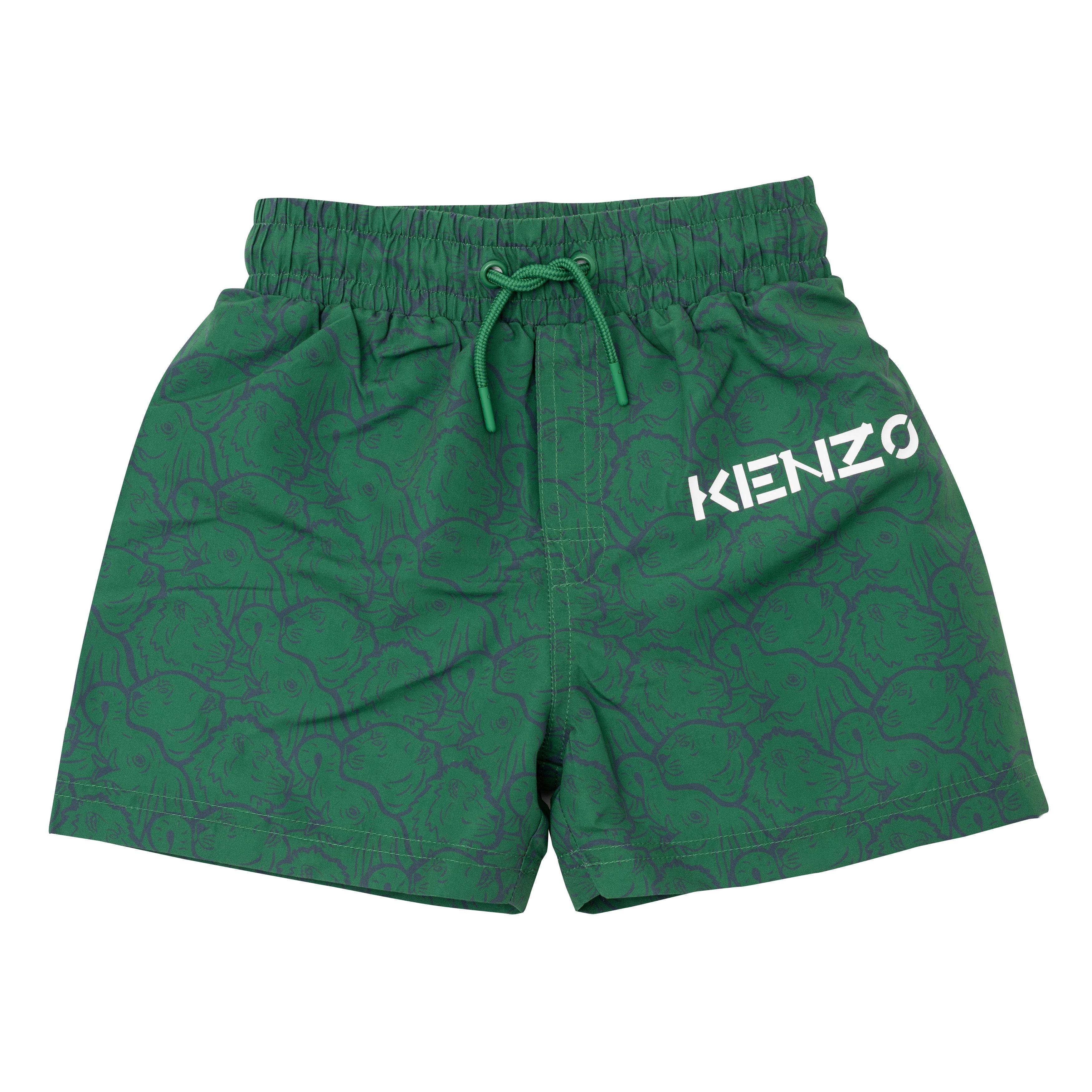 Boys & Girls Green Cotton Shorts