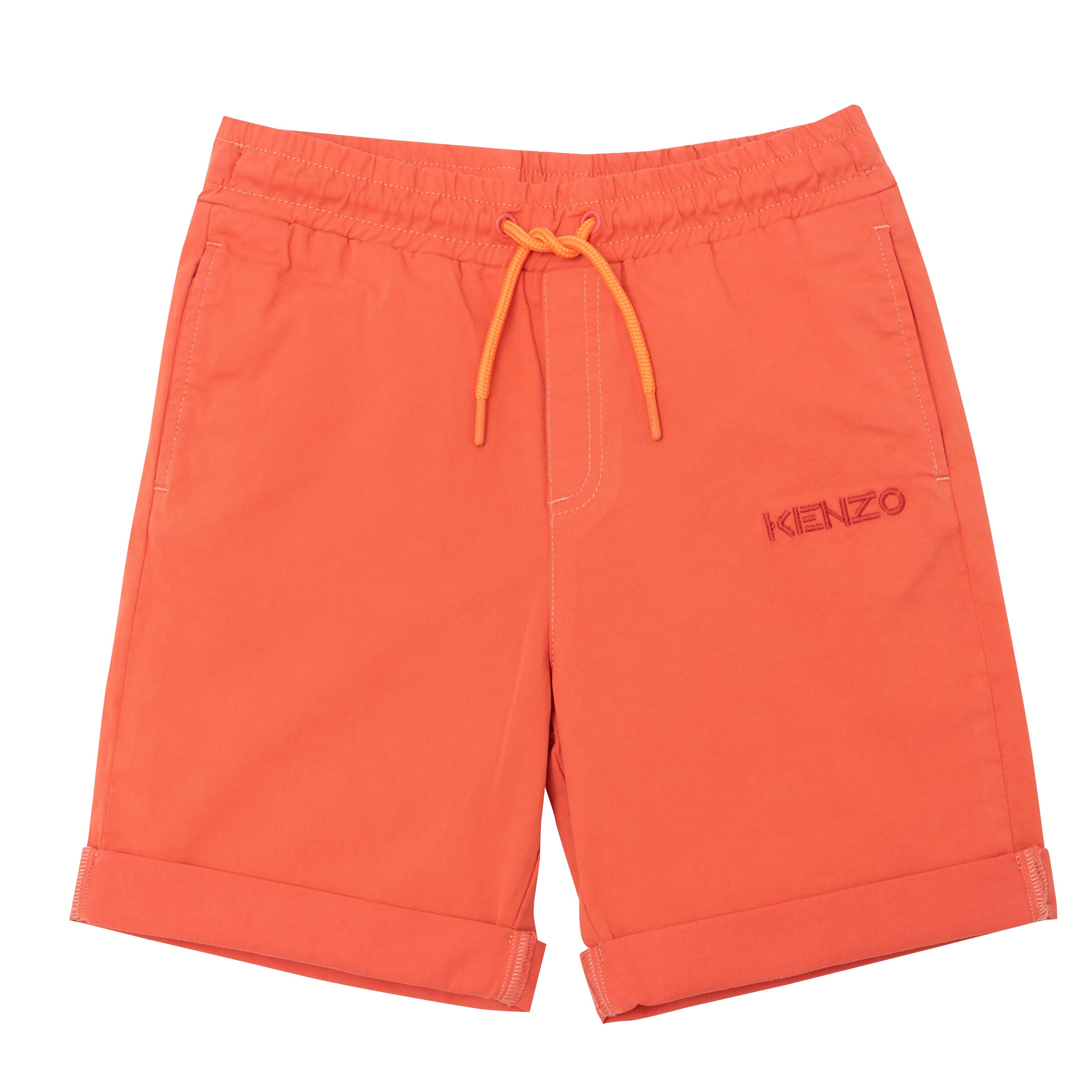 Boys & Girls Orange Cotton Shorts