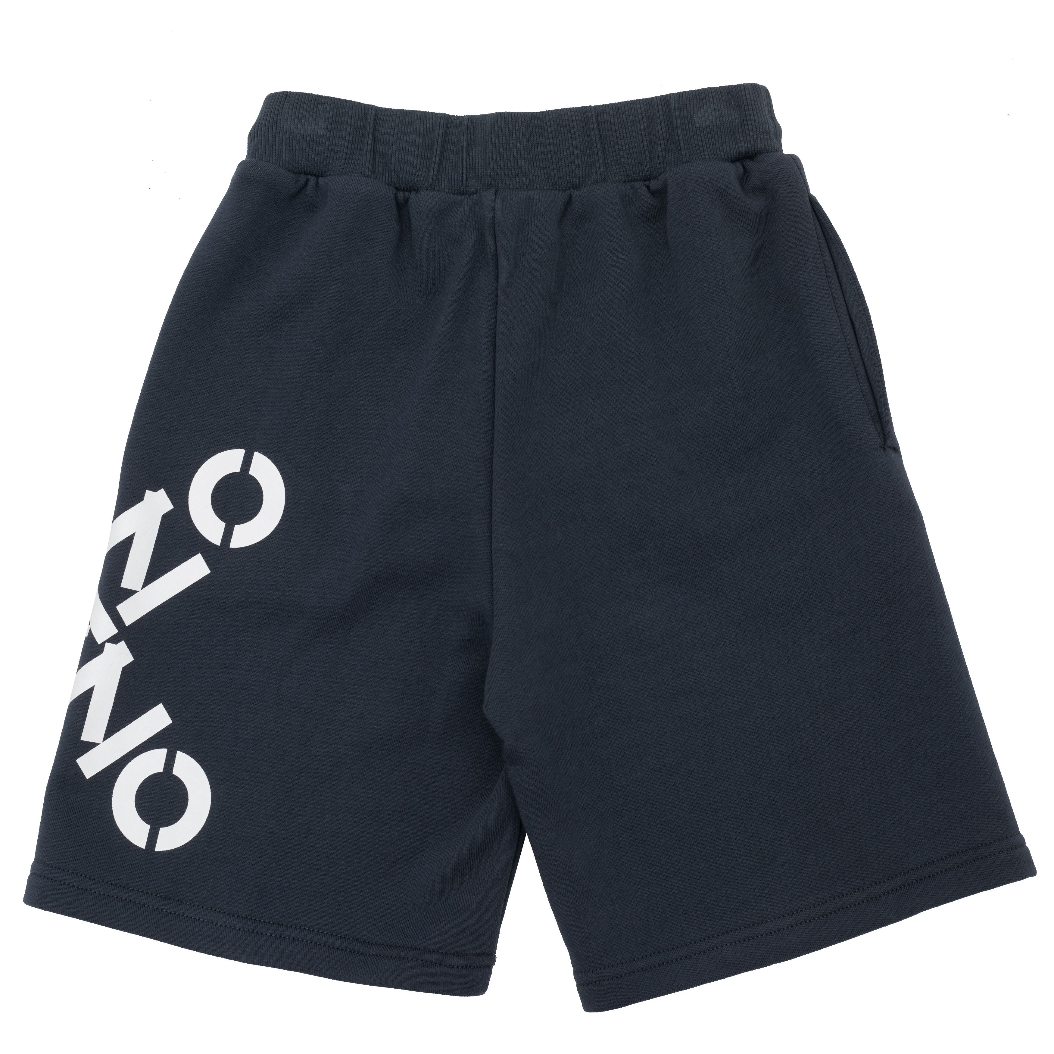 Boys Black Cotton Shorts