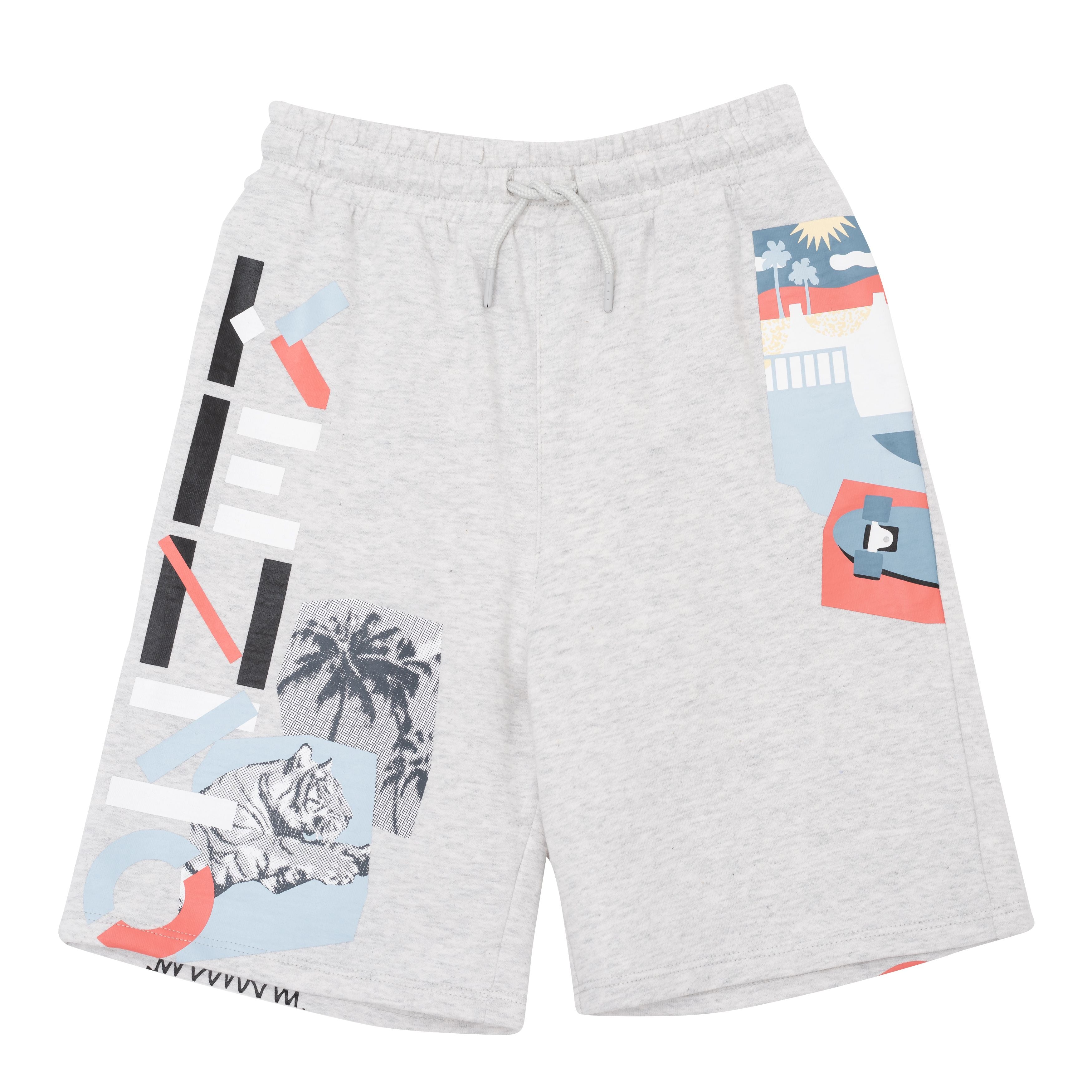 Boys & Girls Grey Cotton Shorts