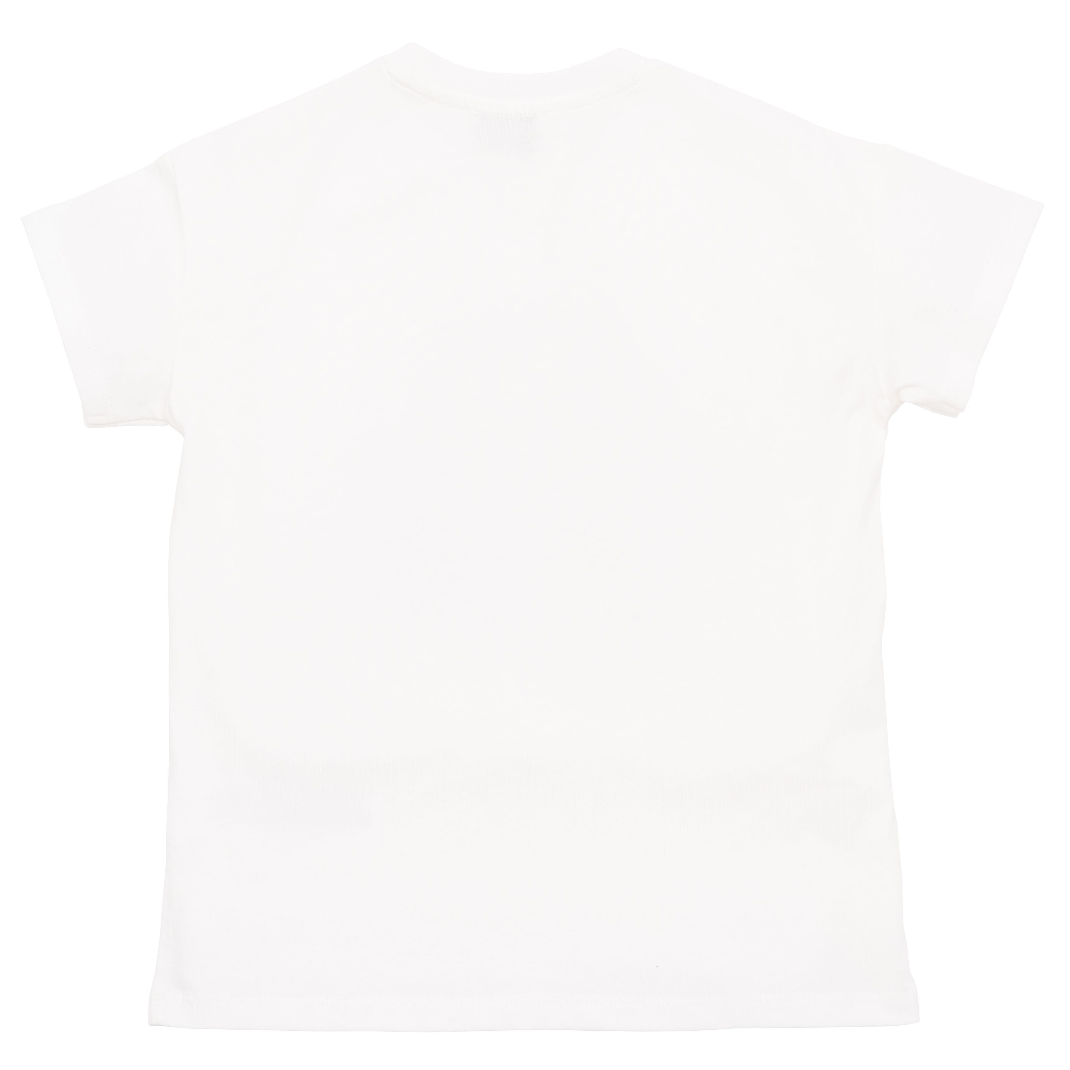 Boys & Girls White Tiger Cotton T-Shirts