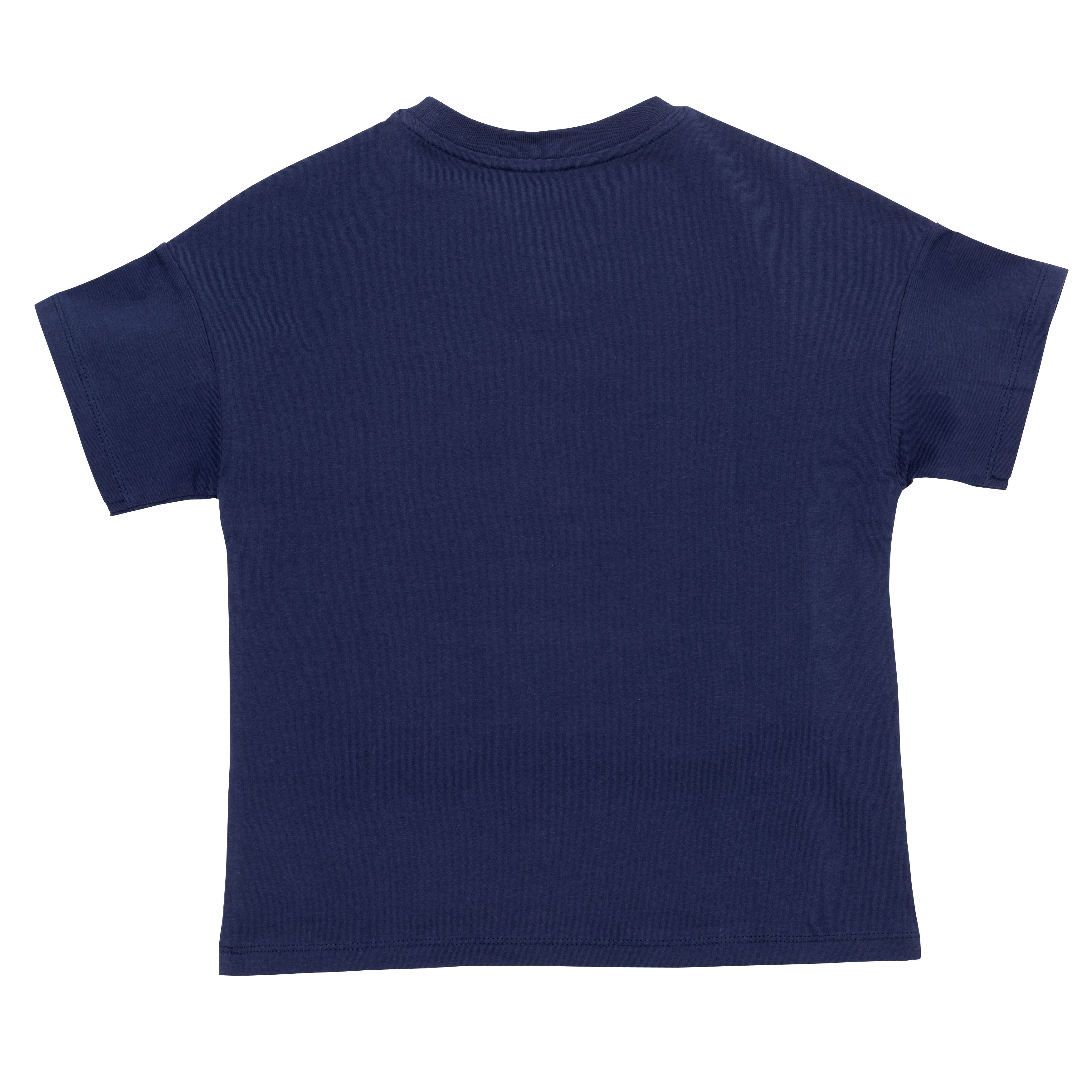 Boys & Girls Blue Cotton T-Shirt