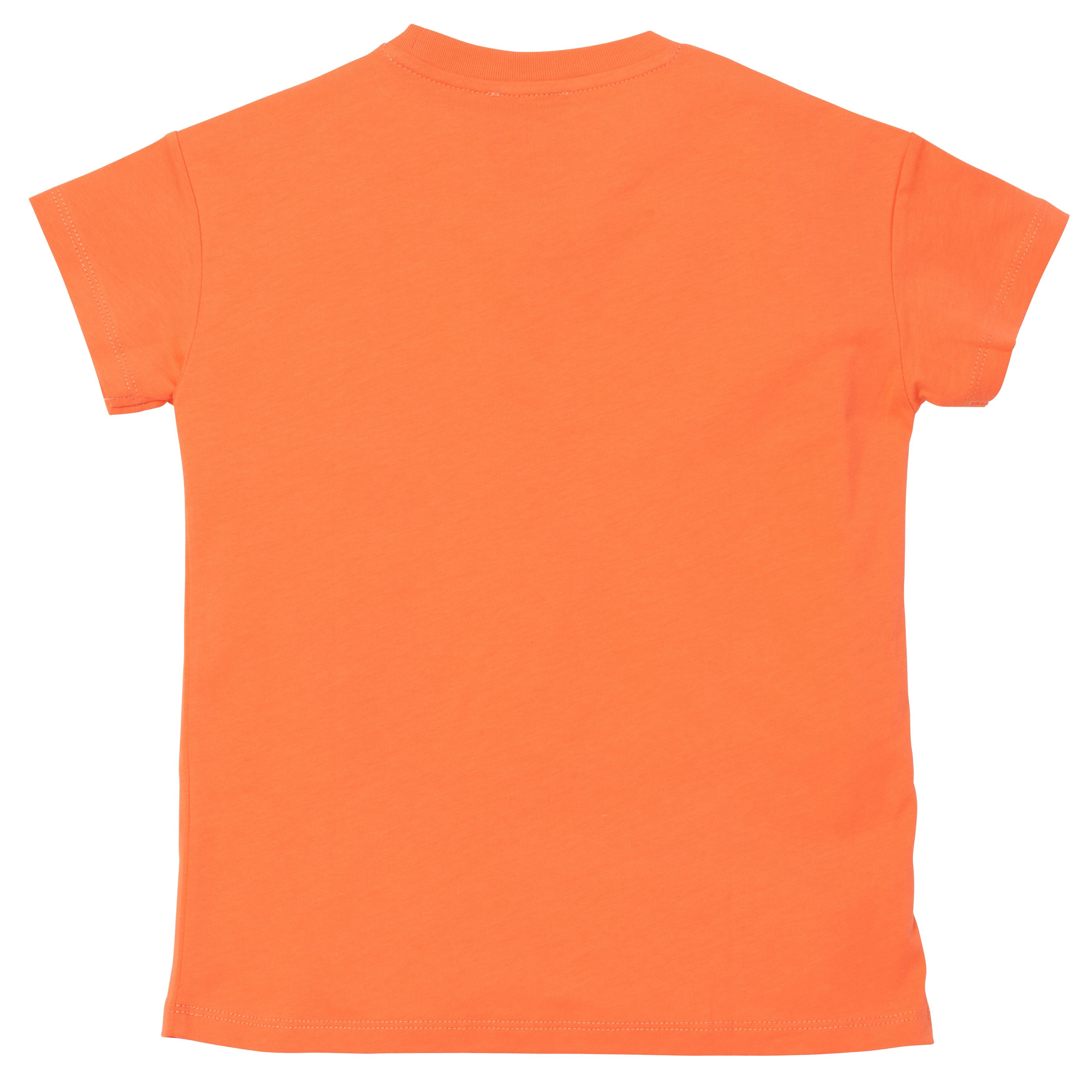 Boys & Girls Orange Cotton T-Shirts