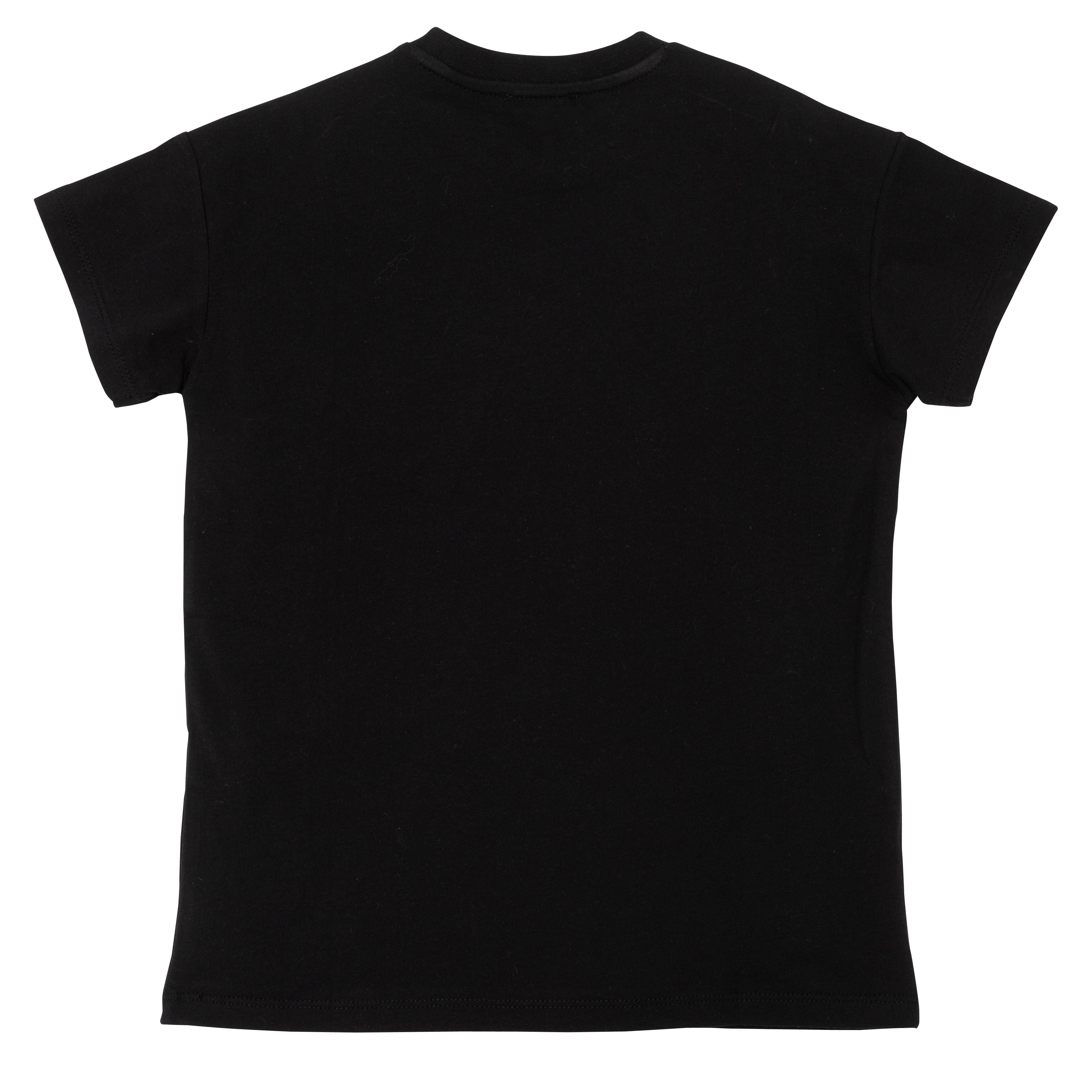 Boys & Girls Black Tiger Cotton T-Shirts