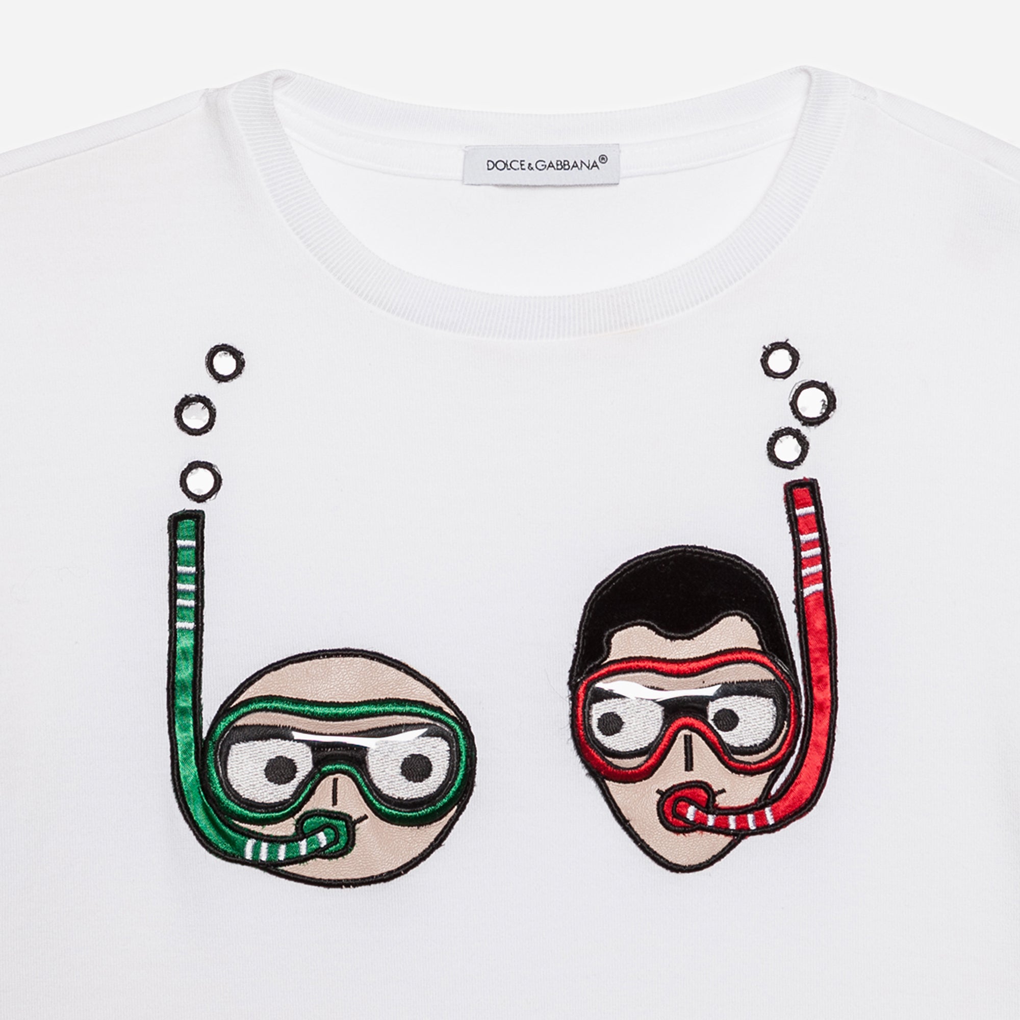 Boys Optical White Cotton T-shirt