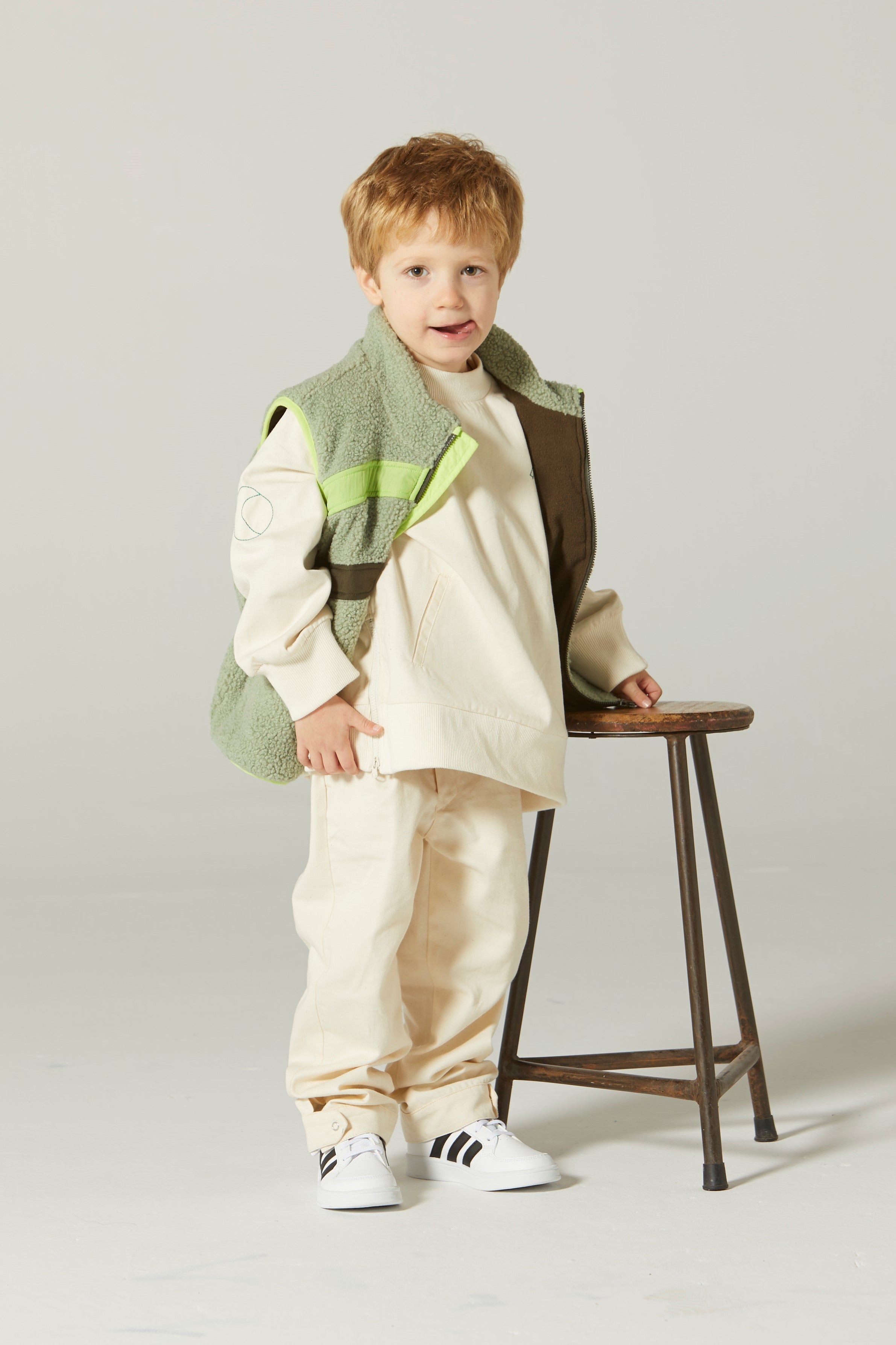 Boys & Girls Green Gilet