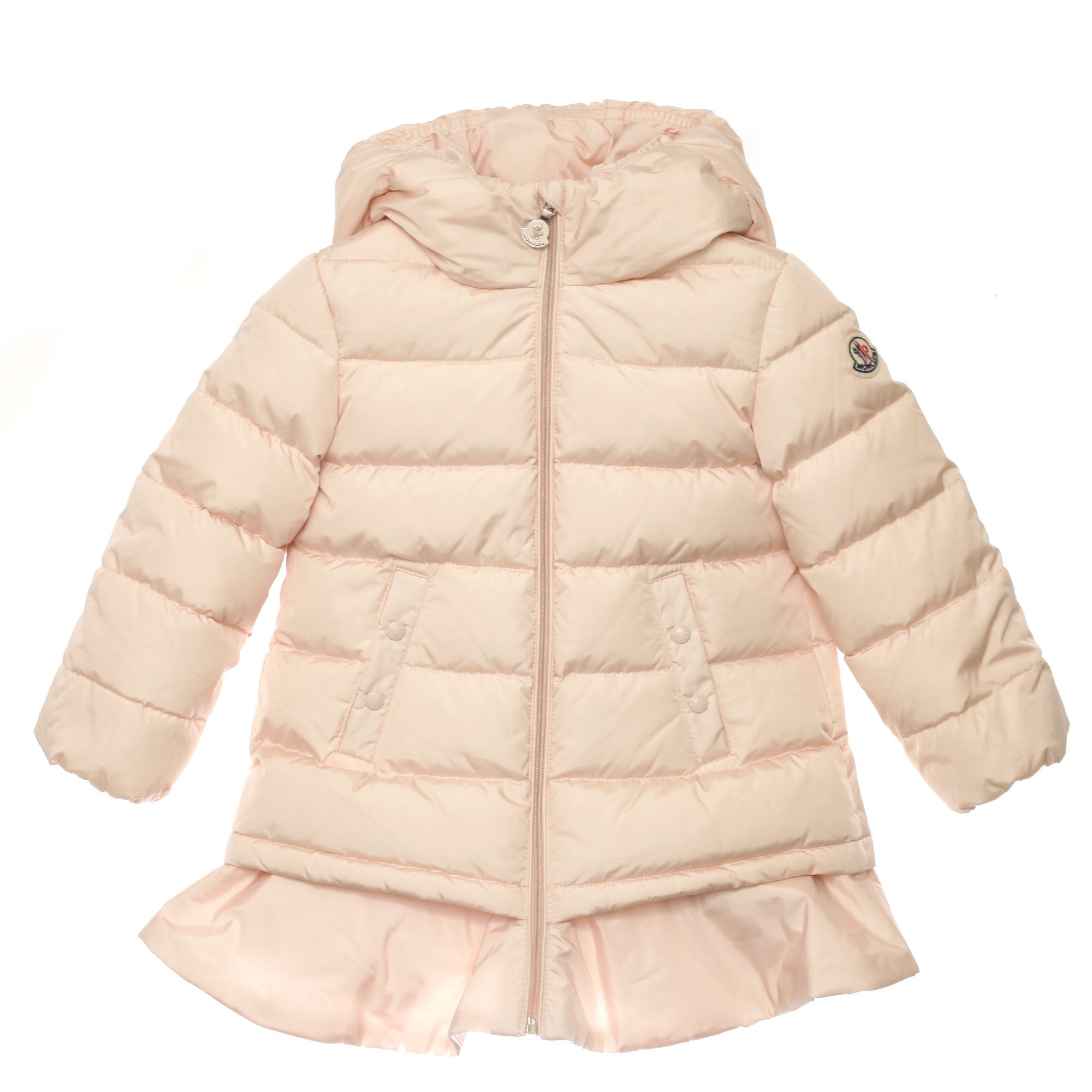 Baby Girls Nude Pink Hooded 'Azinza'Jacket With Skirt Trims - CÉMAROSE | Children's Fashion Store - 1