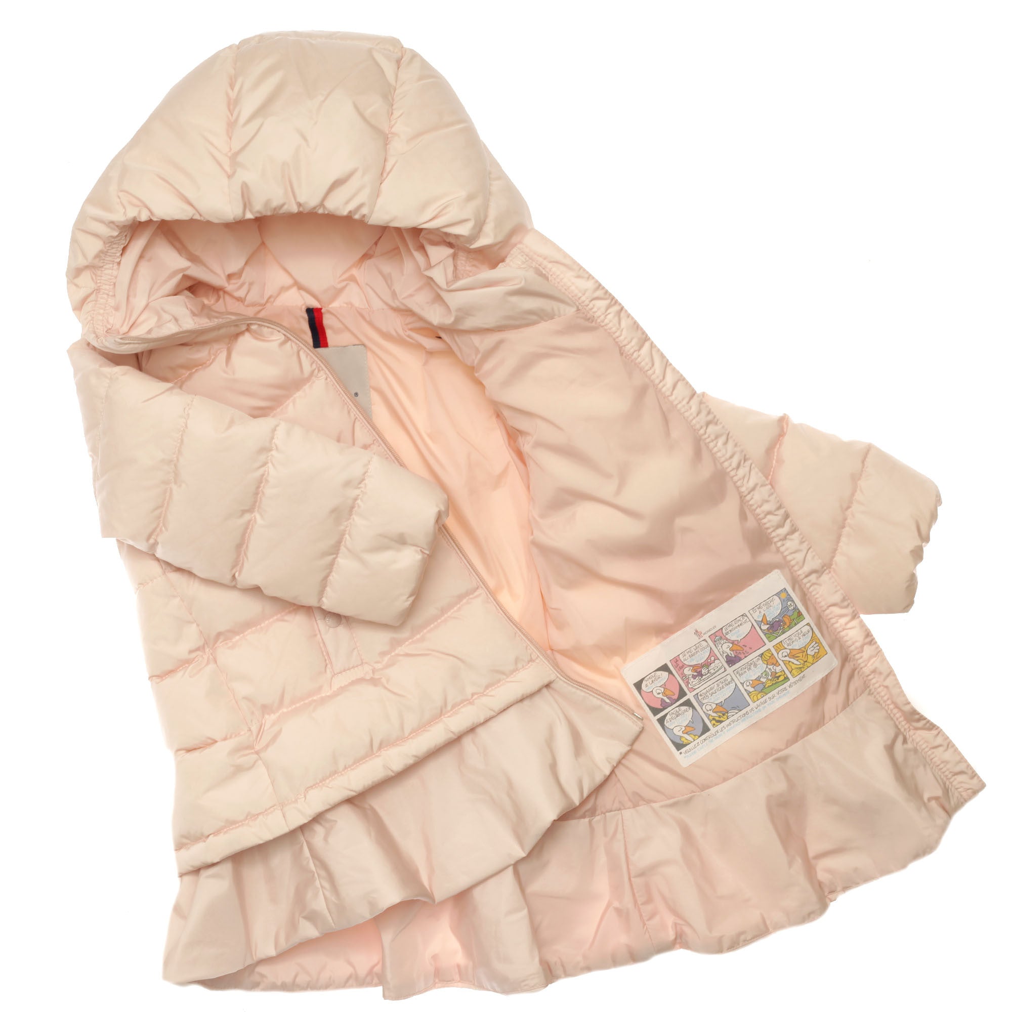 Baby Girls Nude Pink Hooded 'Azinza'Jacket With Skirt Trims - CÉMAROSE | Children's Fashion Store - 3