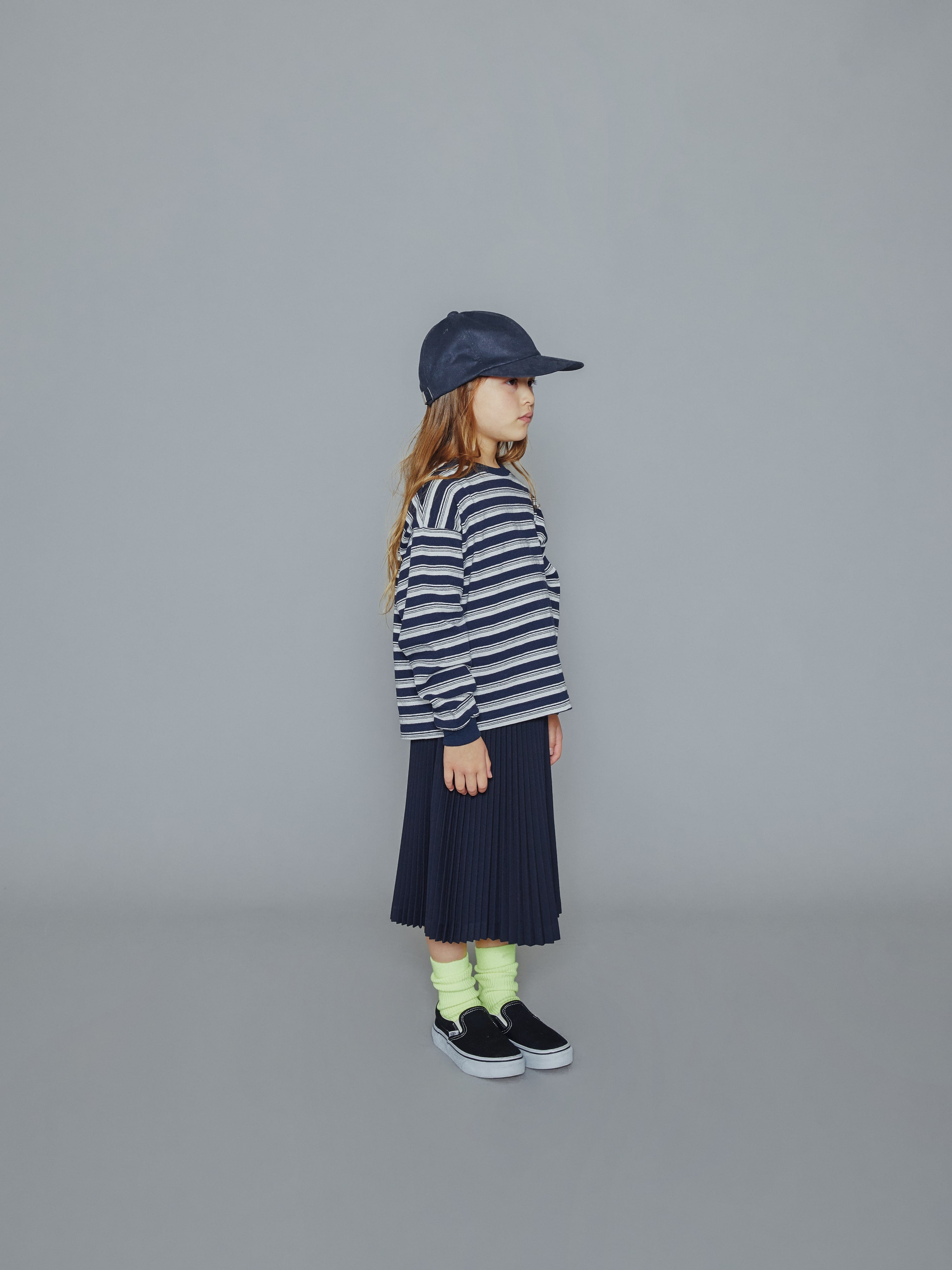 Boys & Girls Navy Stripes Cotton T-Shirt