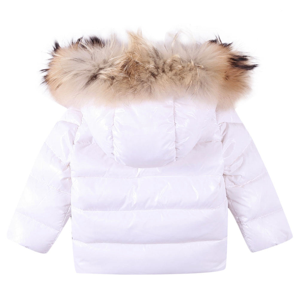 Baby White Plush Trims Hooded 'K2'Jacket - CÉMAROSE | Children's Fashion Store - 2