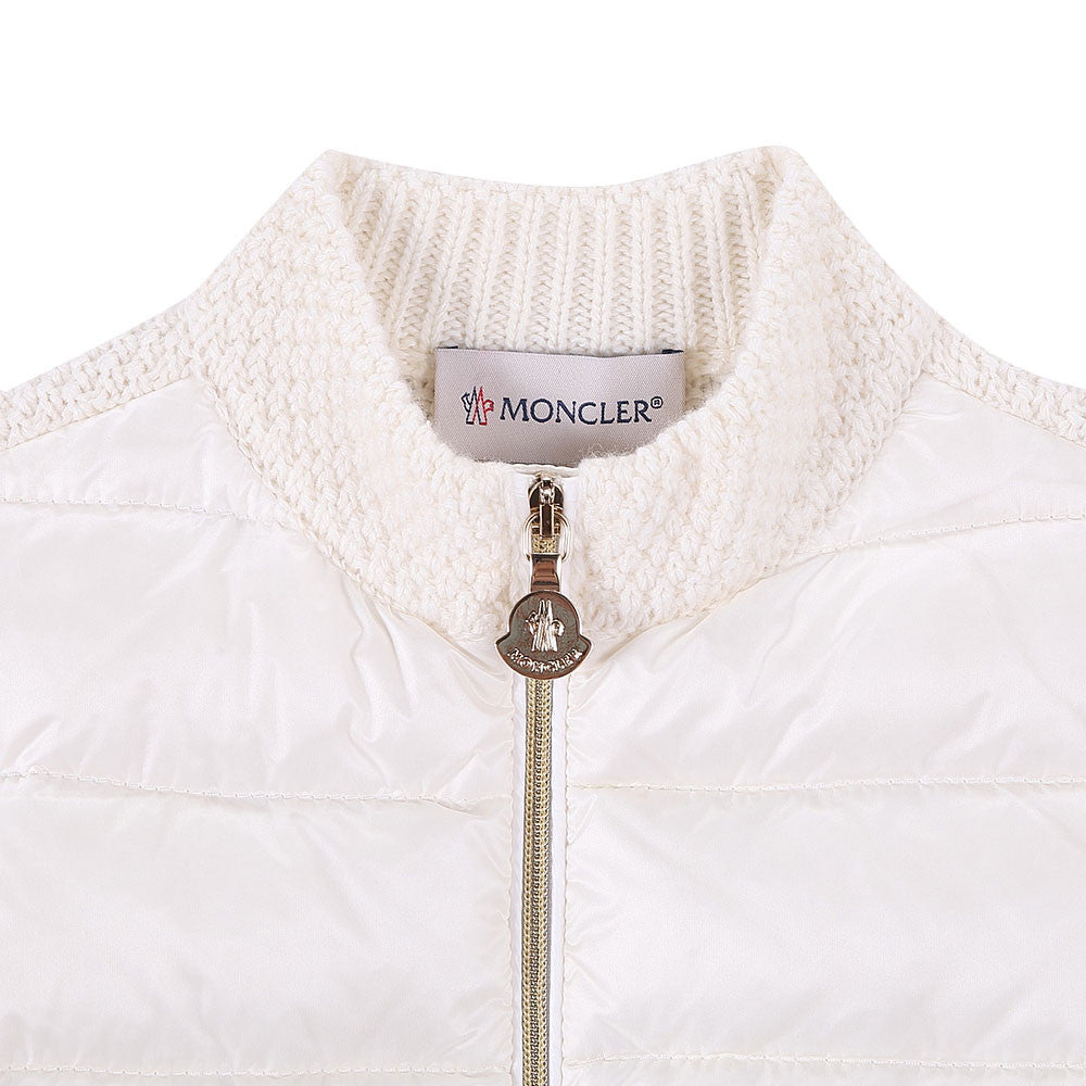 Boys Ivory Knitted Zip-Up Cardigan - CÉMAROSE | Children's Fashion Store - 3