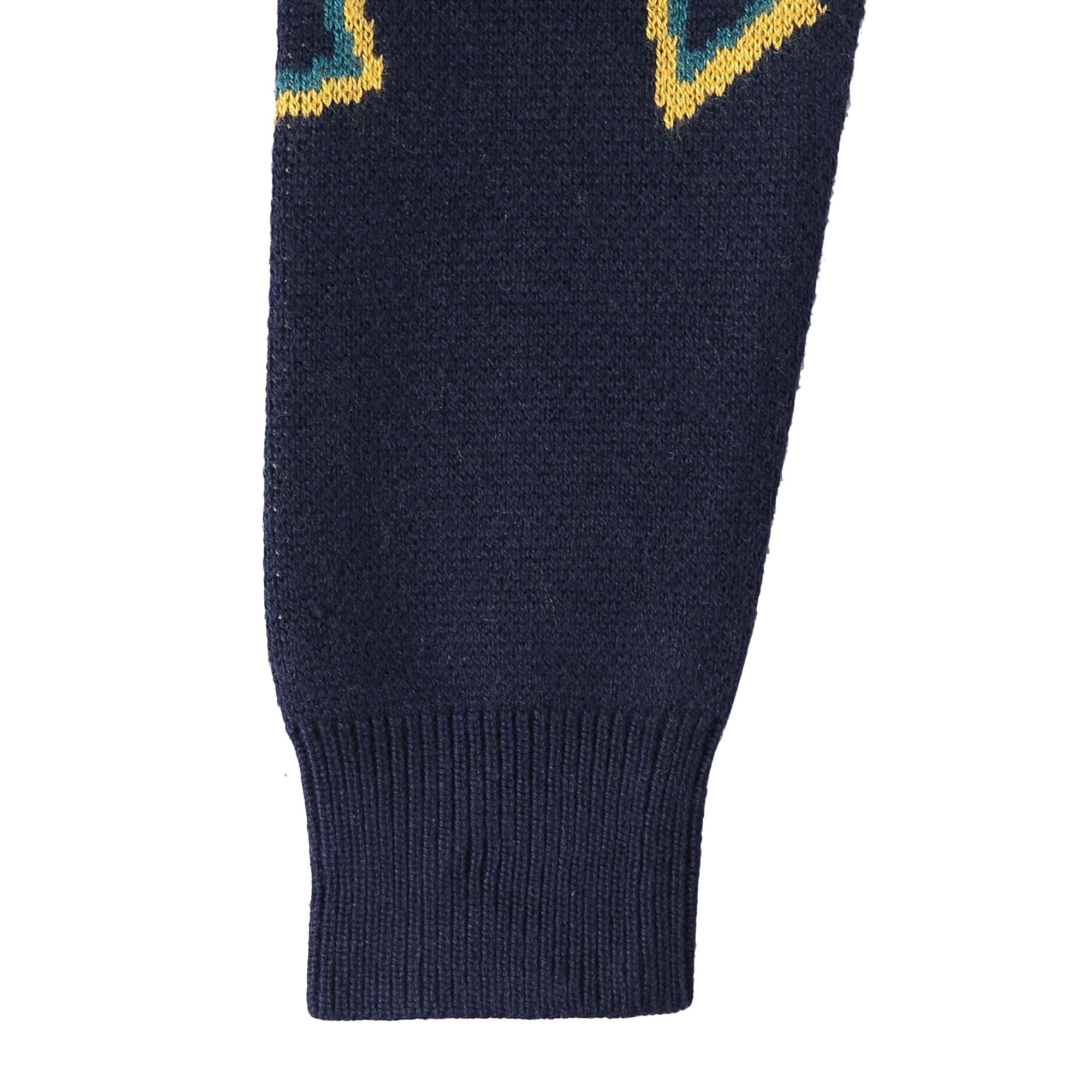 Boys Petrol Blue Arrow Trims Knitted Sweater - CÉMAROSE | Children's Fashion Store - 6